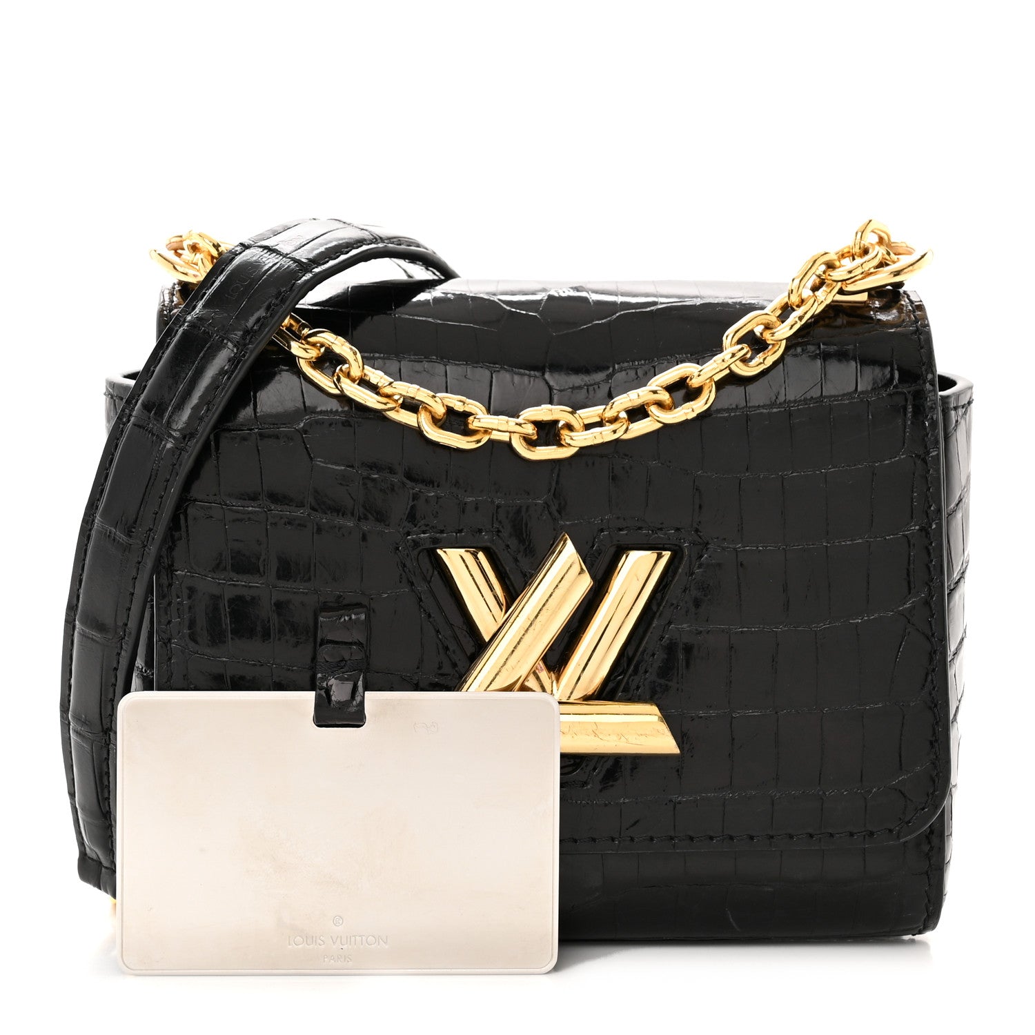 Louis Vuitton Crocodile Twist Mini Shoulder Bag Black 1411739