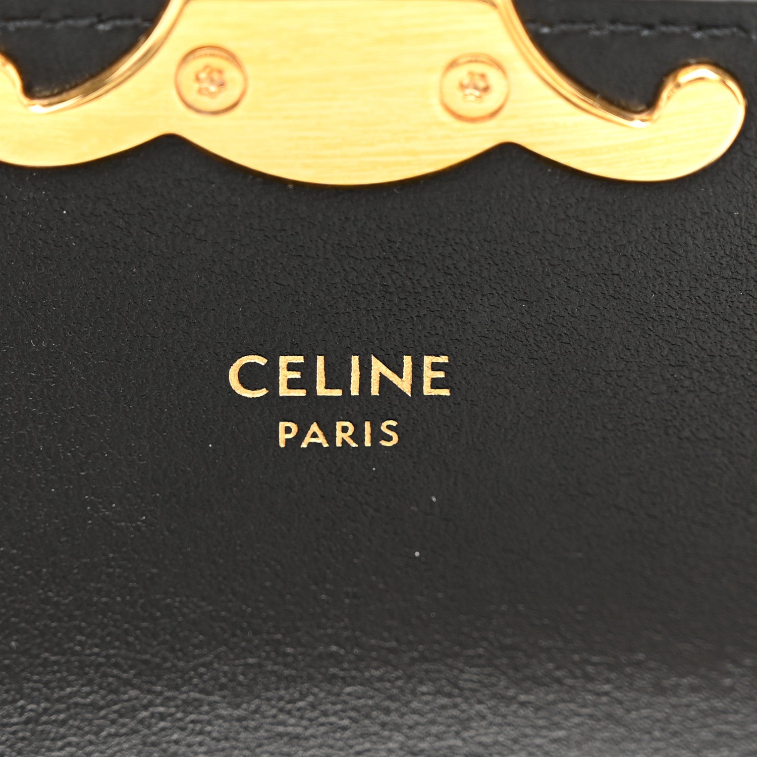 Celine Shiny Calfskin Mini Triomphe Black 6 of 9