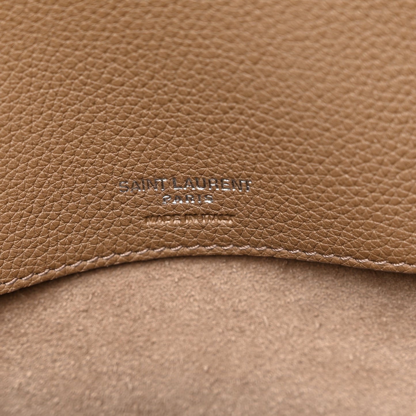 Grained Calfskin Medium Souple Sac De Jour Taupe