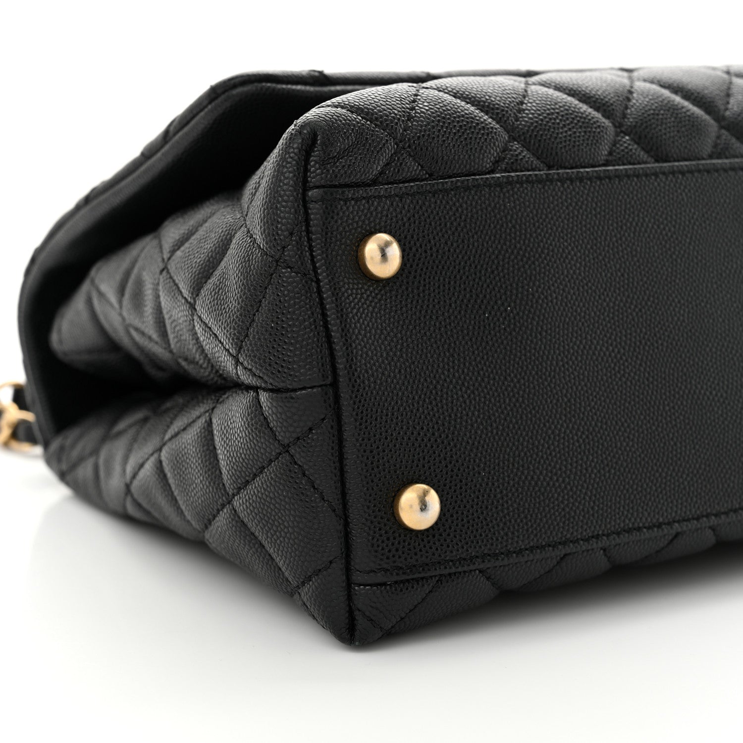 Chanel Caviar Quilted Small Coco Handle Flap Black 9 of 11