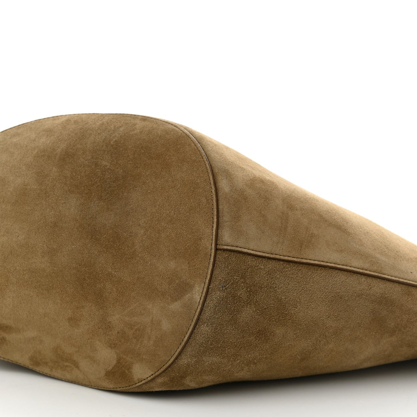 Suede Calfskin Medium Lotus Tote Mud