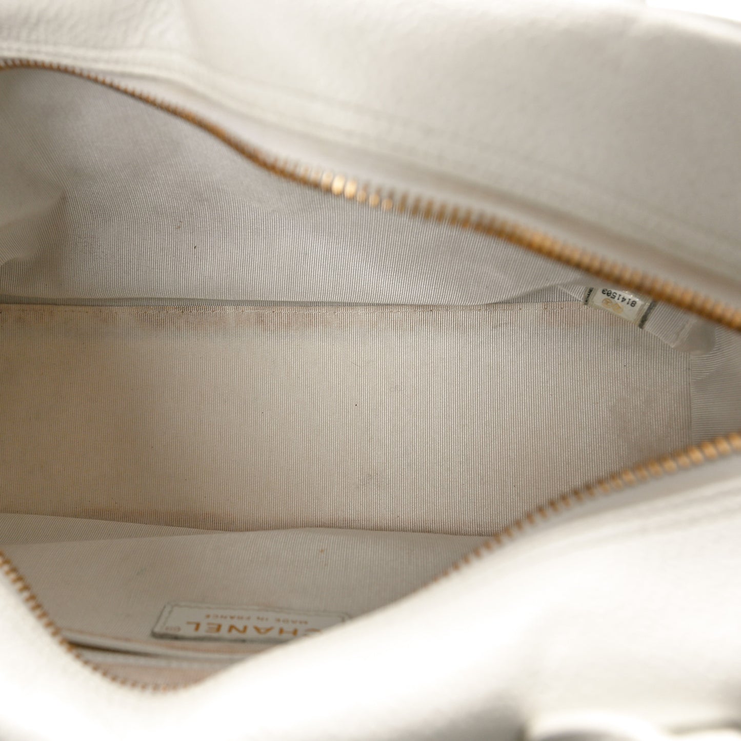 Caviar Quilted Small Bowler White