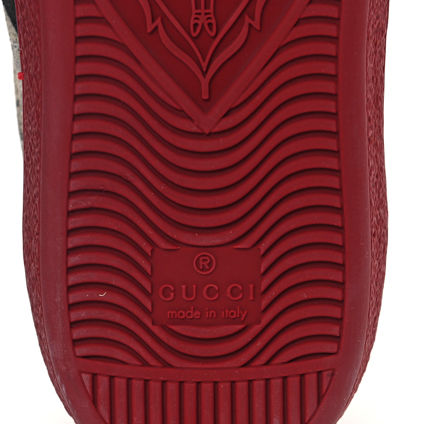 GG Supreme Monogram Ayers Mens New Ace Low-Top Sneaker 5 Blue Red