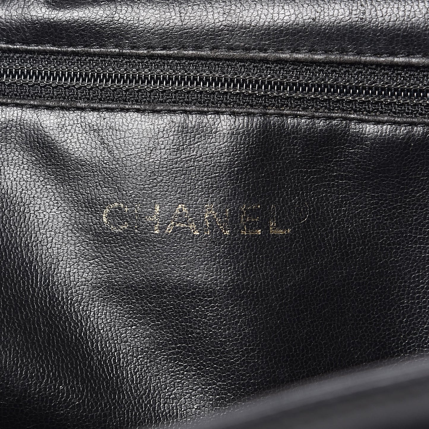 Lambskin Quilted Drawstring Backpack Black