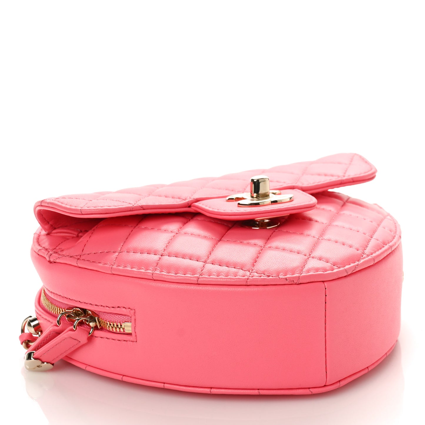 Lambskin Quilted CC In Love Heart Bag Pink