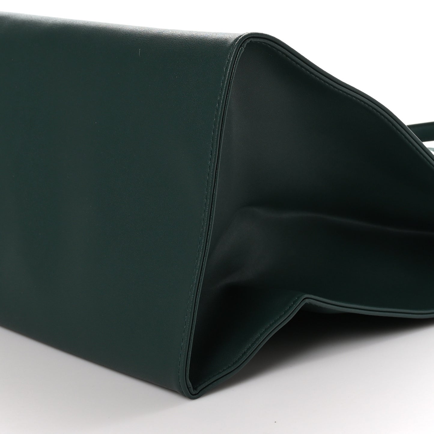 Vegan Leather Large Shopping Bag Dark Olive