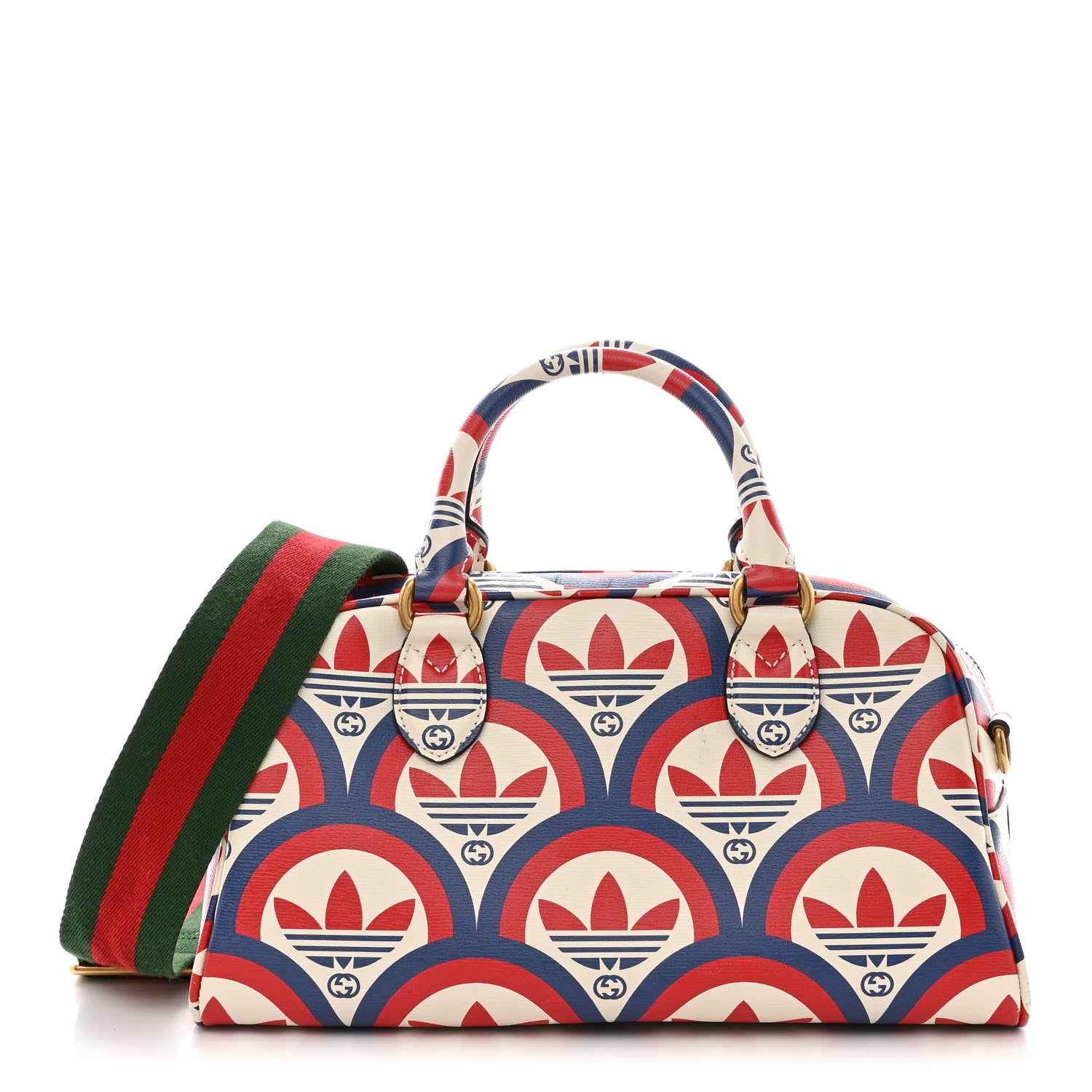 Gucci X ADIDAS Shangai Calfskin Web Trefoil Interlocking G Mini