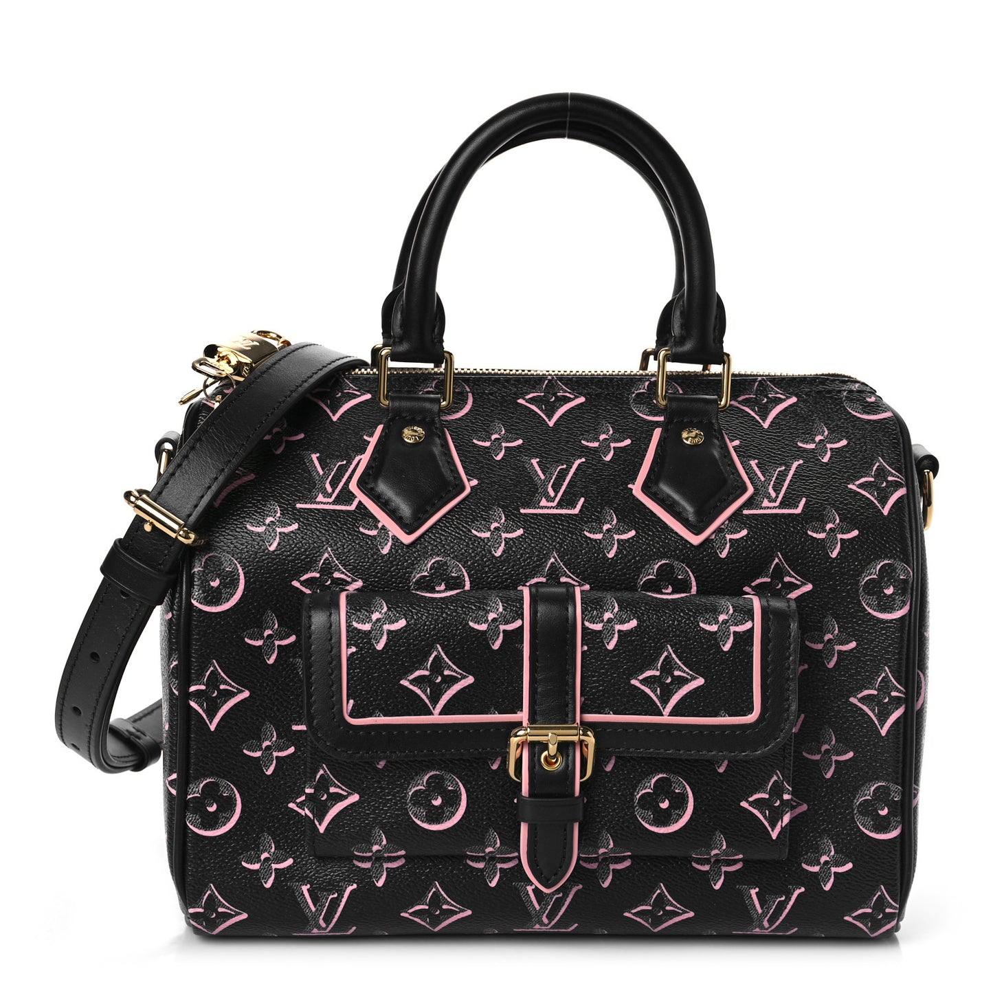 Monogram Fall for You Speedy Bandouliere 25 Black