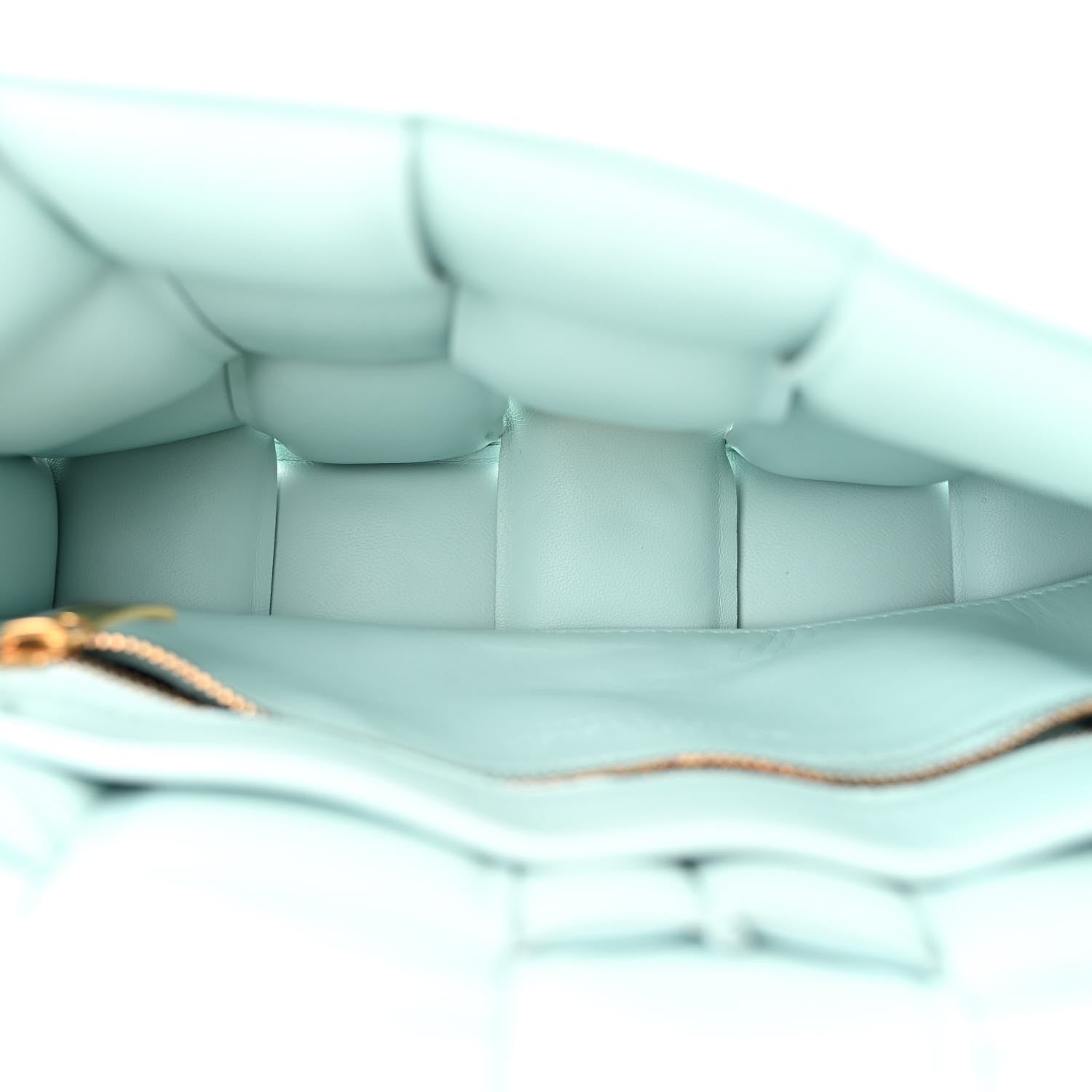 Bottega Veneta Lambskin Maxi Intreccio Padded Chain Cassette Crossbody Bag Spearmint 5 of 10