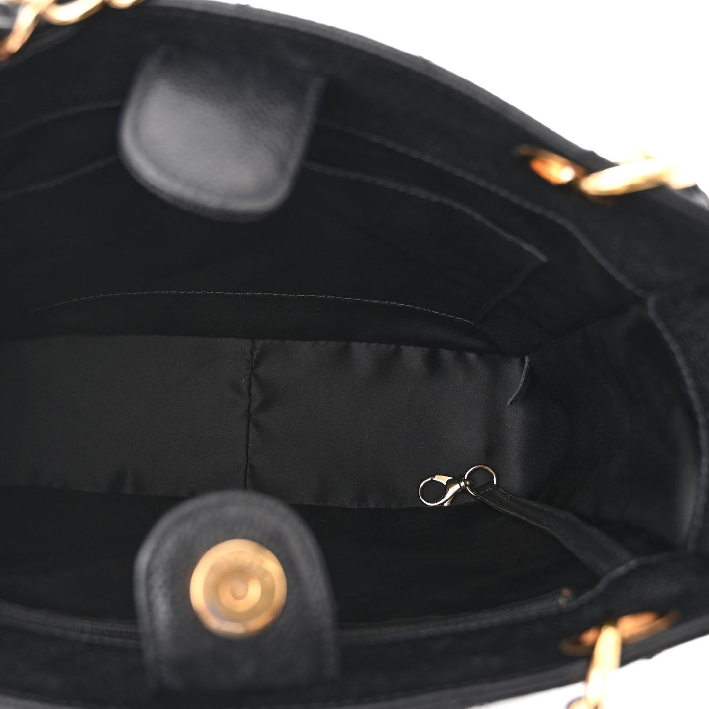 Caviar Quilted Petit Shopping Tote PST Black