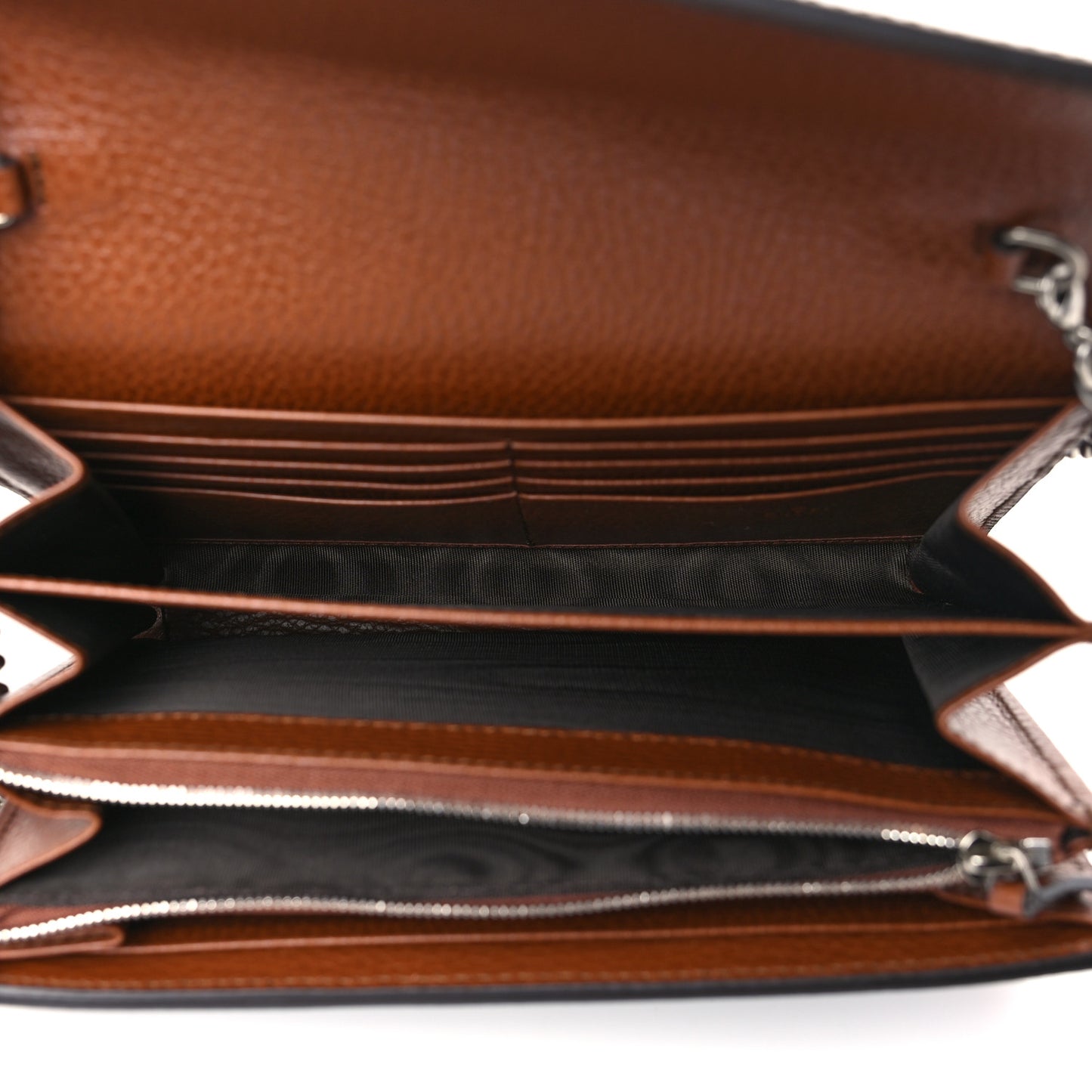 New Denim GG Monogram Dollar Calfskin Enamel Mini Dionysus Chain Wallet Blue Tea Cuir Epilog Electric Blue