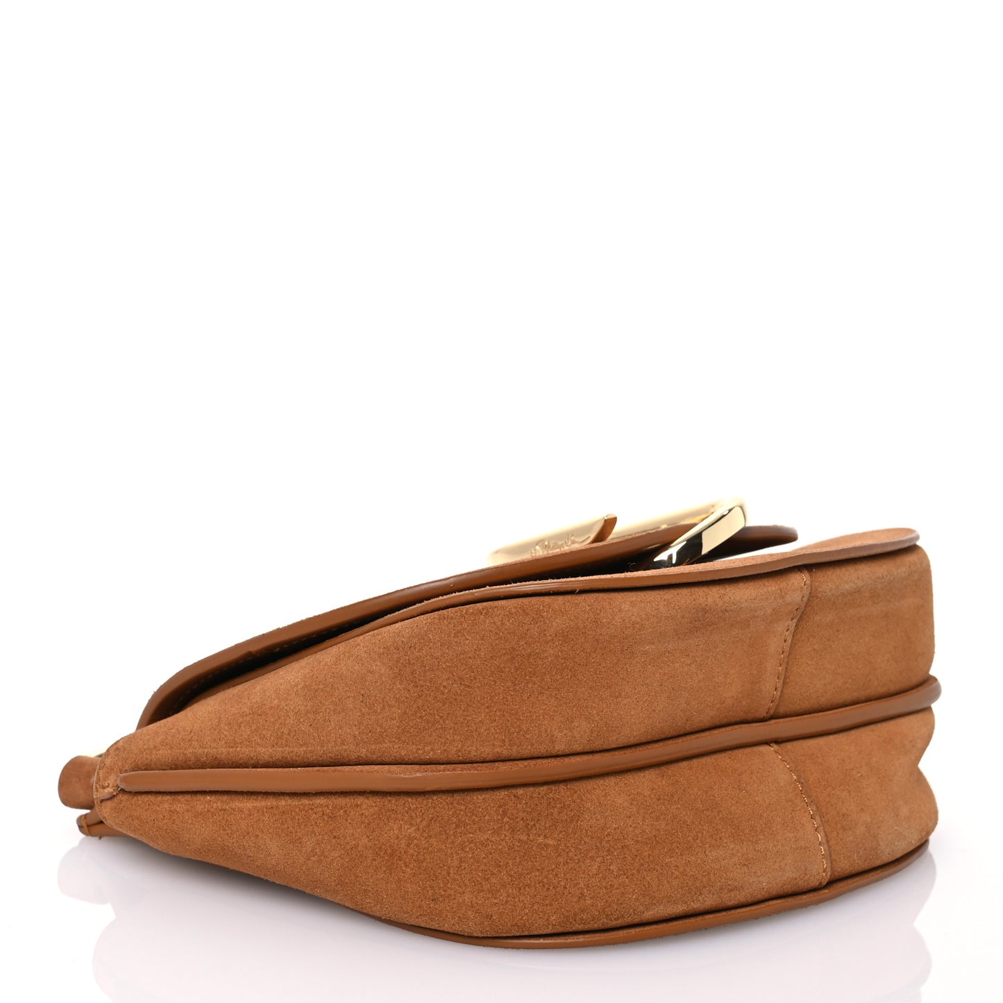 Suede Calfskin Mini Alix Hunter Crossbody Bag Cinnamon
