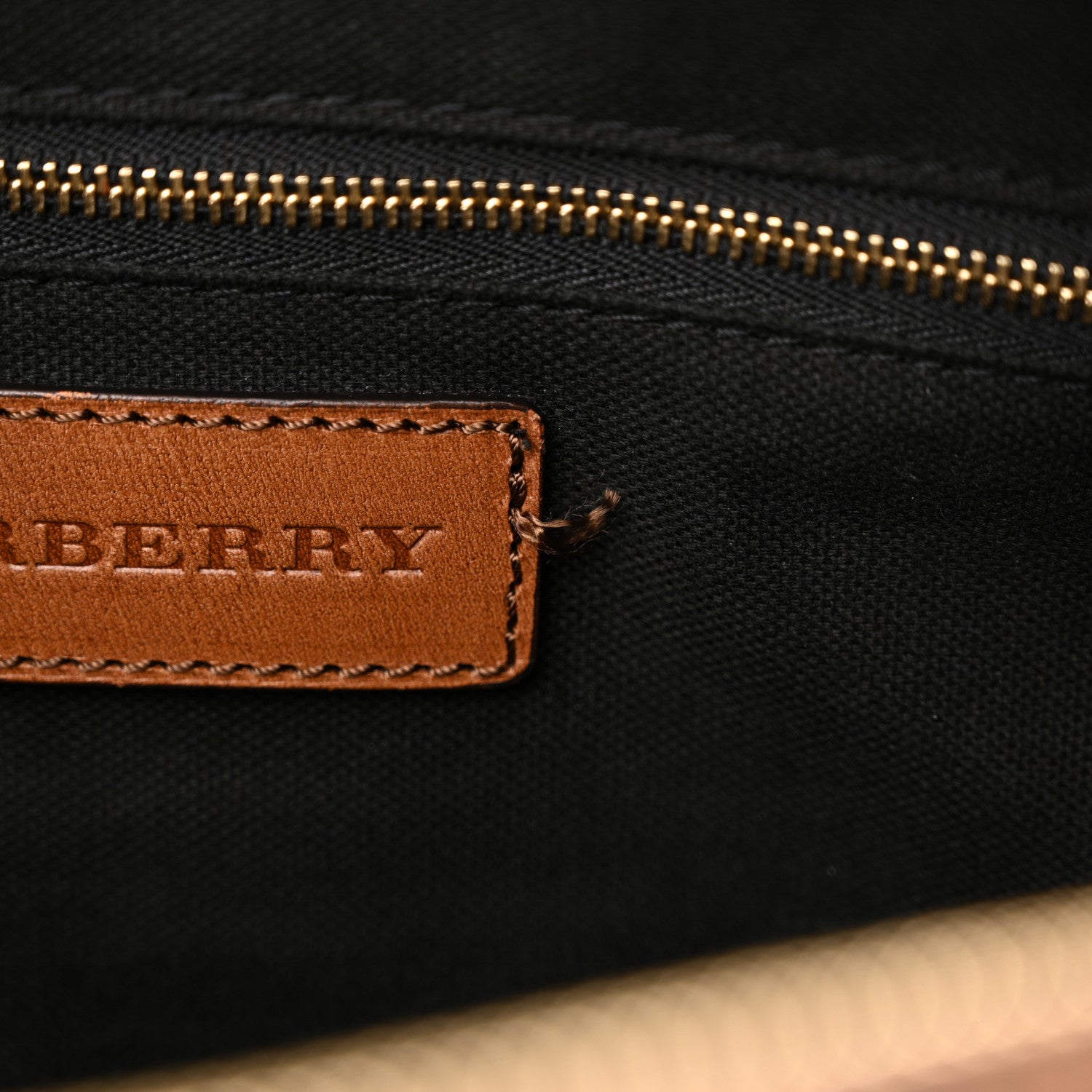 Burberry House Check Medium Alchester Bowling Bag Tan 15 of 20
