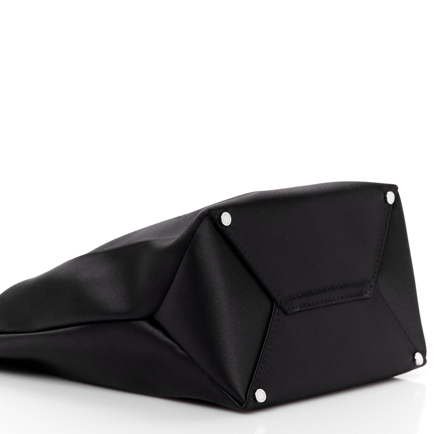 Satin Lunch Bag Clutch Black