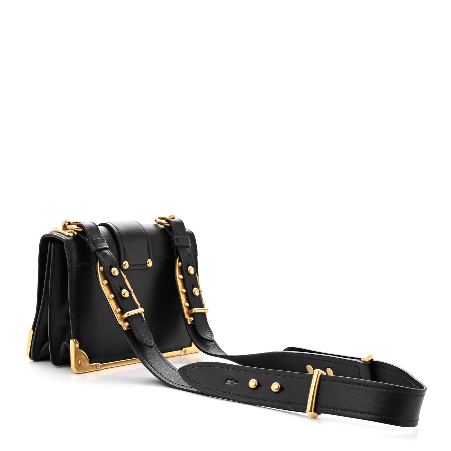 City Calf Saffiano Cahier Bag Black