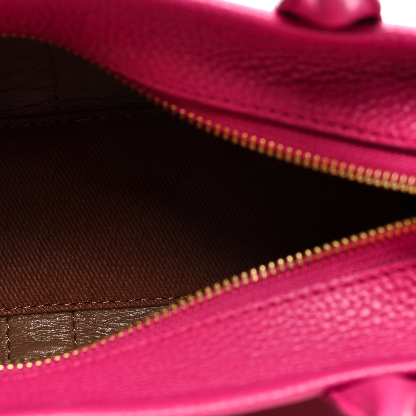 Grained Calfskin Mini The Tote Bag Lipstick Pink