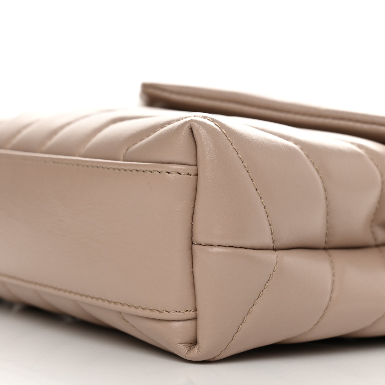 Saint Laurent Calfskin Y Quilted Monogram Toy Loulou Crossbody Bag Marble Pink 11 of 12