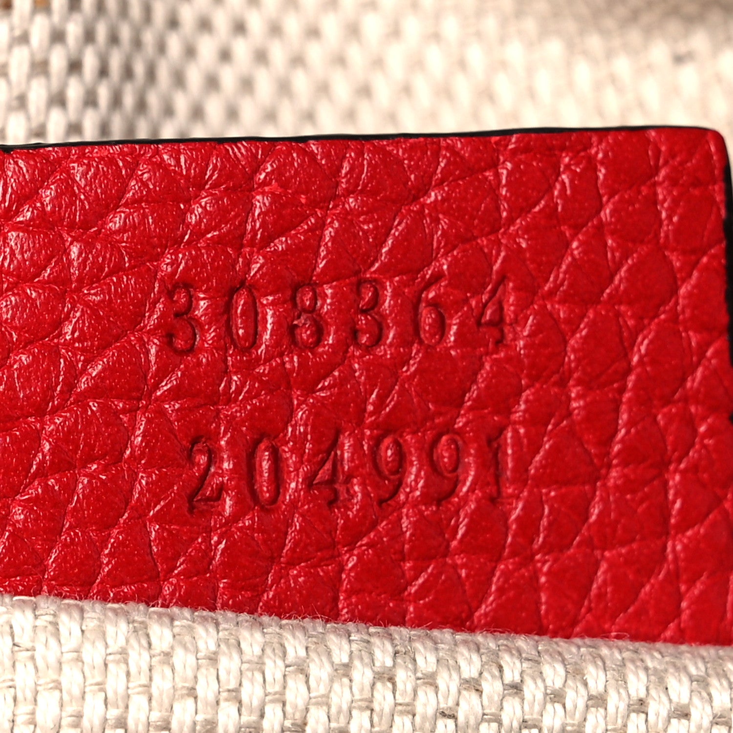 Gucci Pebbled Calfskin Small Soho Disco Bag Tabasco Red 7 of 13