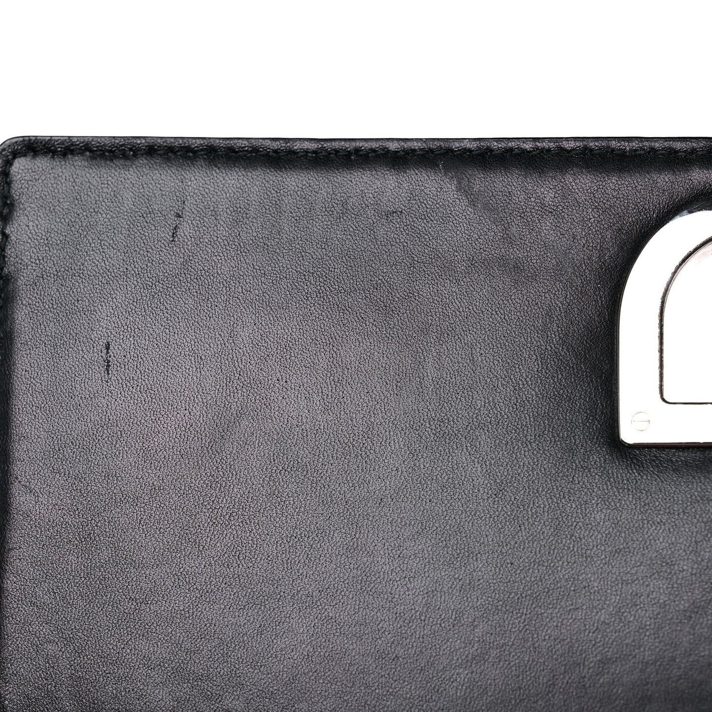 Tweed Embellished Diorama Flap Bag Black White