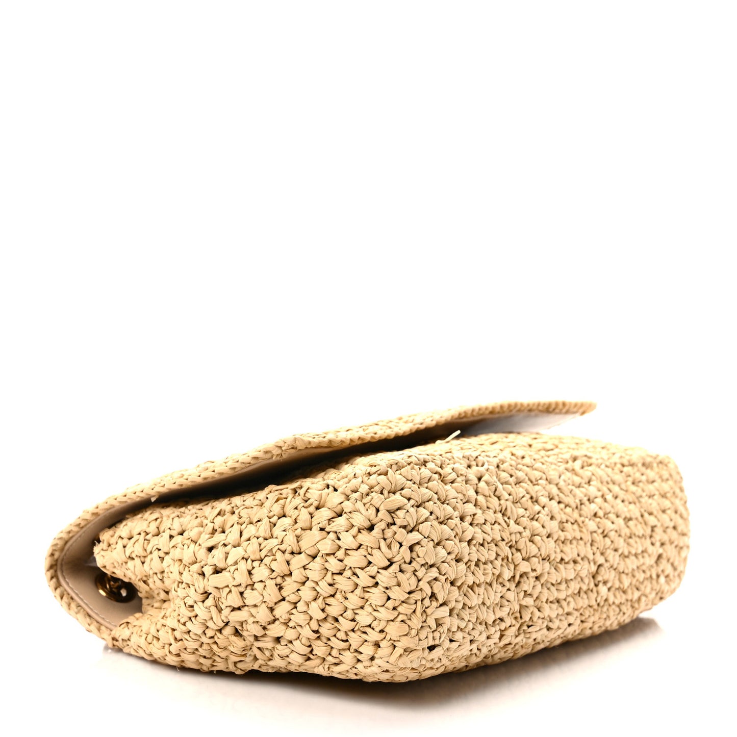 Raffia Monogram Medium Jamie Natural Avorio