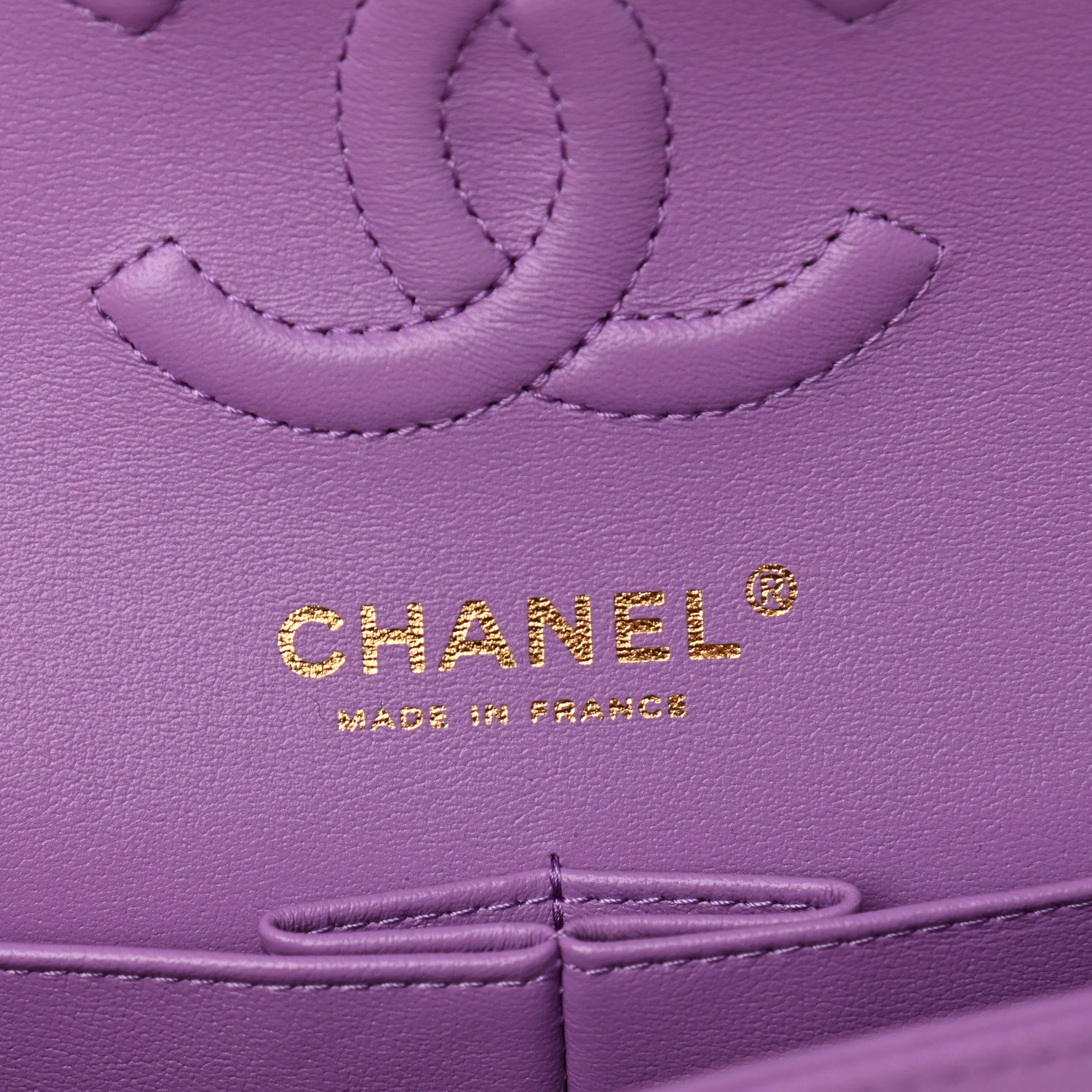 Chanel Caviar Quilted Small Double Flap Purple 6 of 11