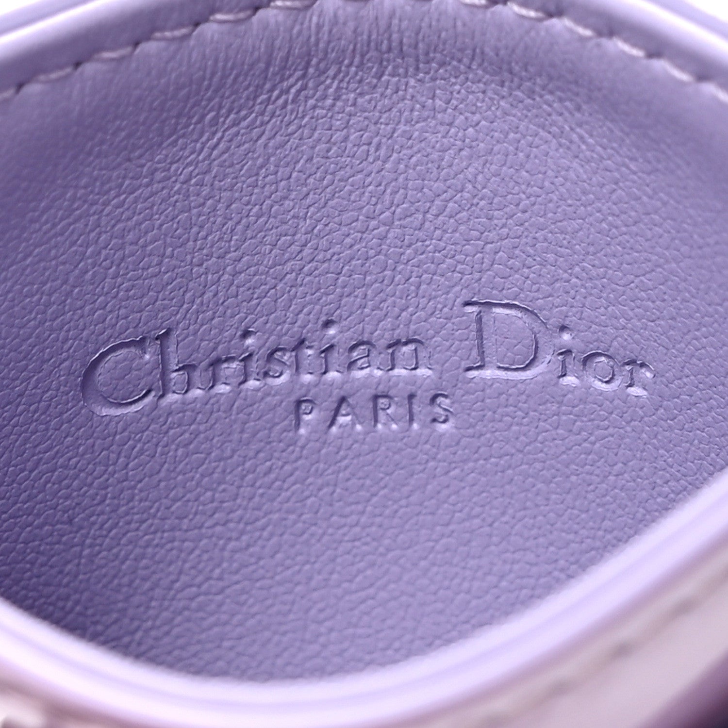 Christian Dior Patent Cannage Lady Dior Five-Slots Card Holder Lilac 6 of 7
