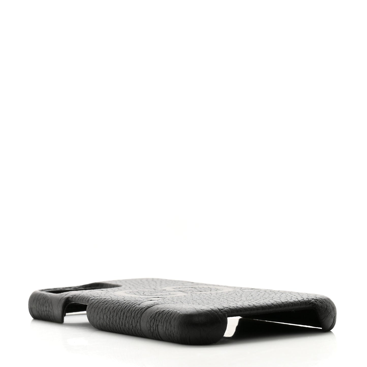 Piuma Calfskin Jumbo GG Embossed iPhone 15 Phone Case Black
