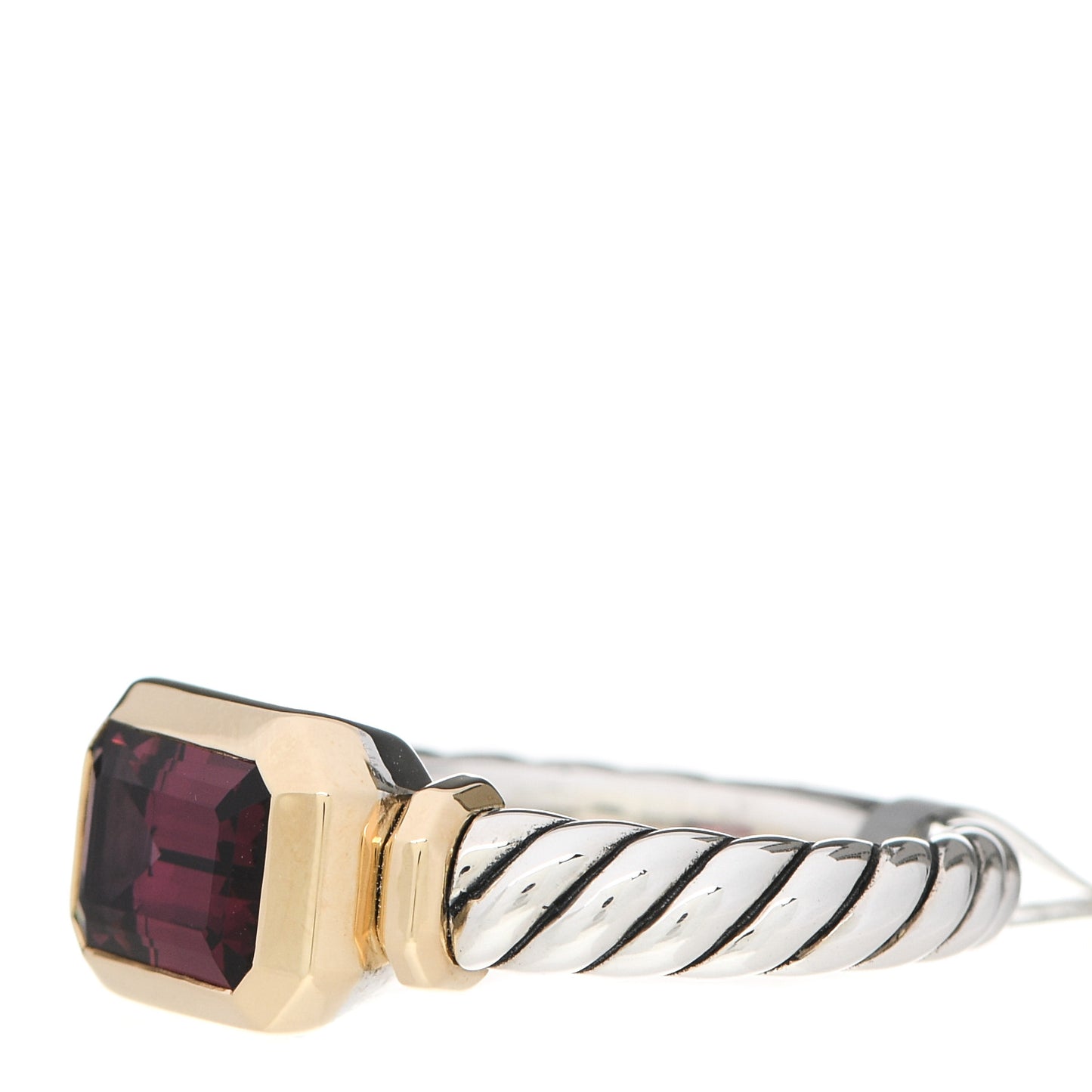 Sterling Silver 18K Yellow Gold Rhodolite Novella Ring 52 6