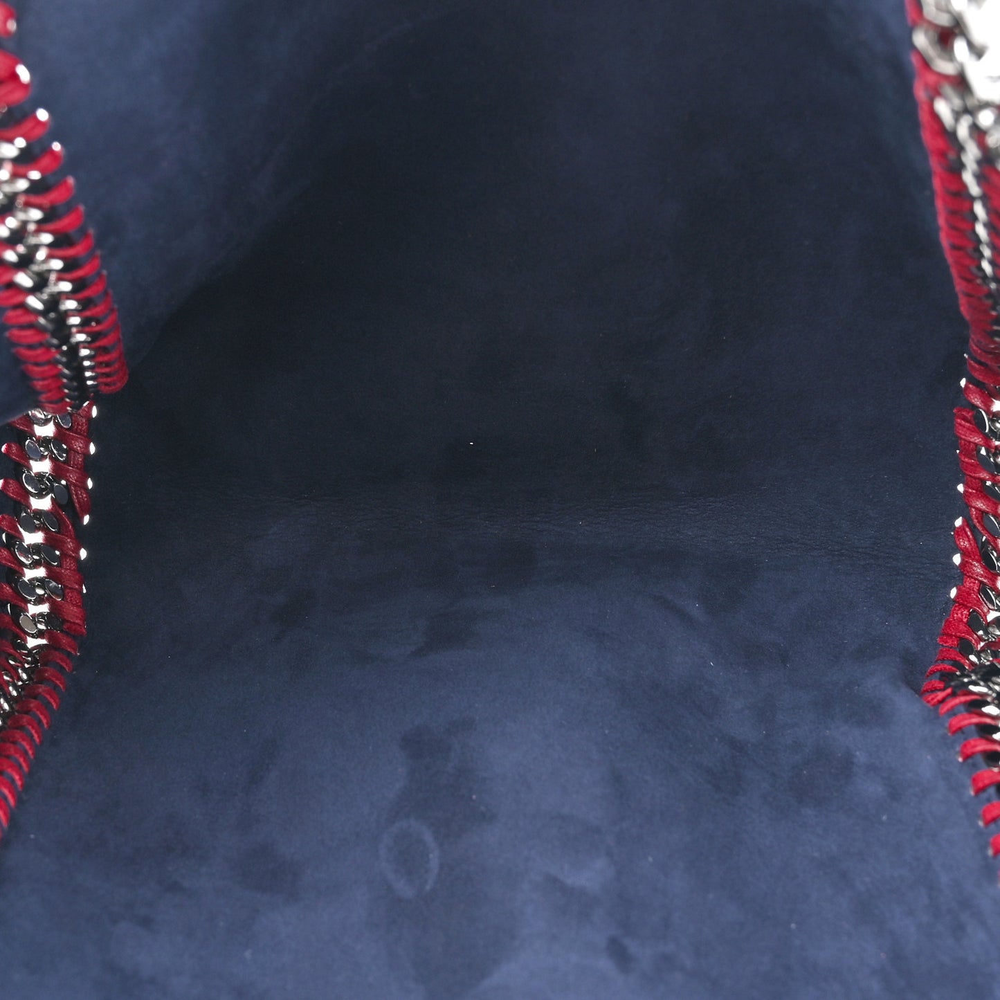 Shaggy Deer Falabella Reversible Mini Fold Over Tote Red Navy