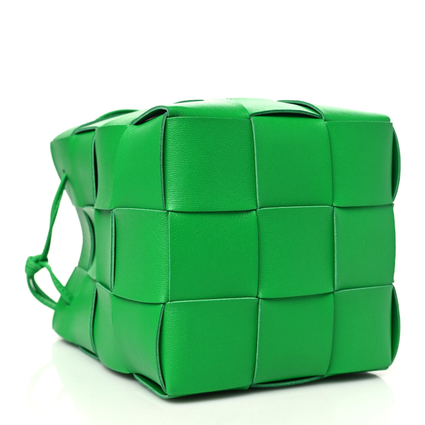 Nappa Maxi Intrecciato Small Cassette Bucket Bag Parakeet