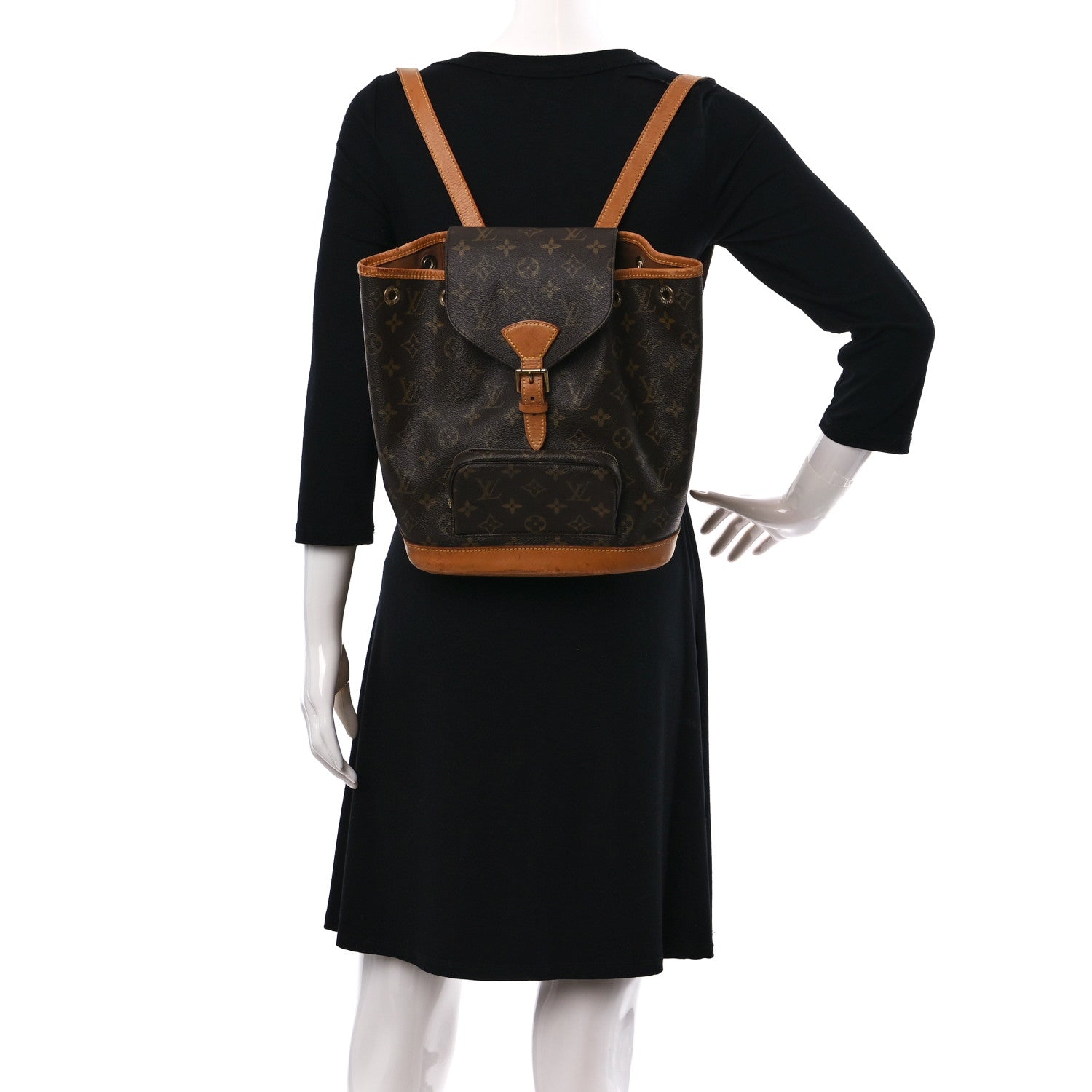 Louis Vuitton Monogram Montsouris MM Backpack 2 of 10