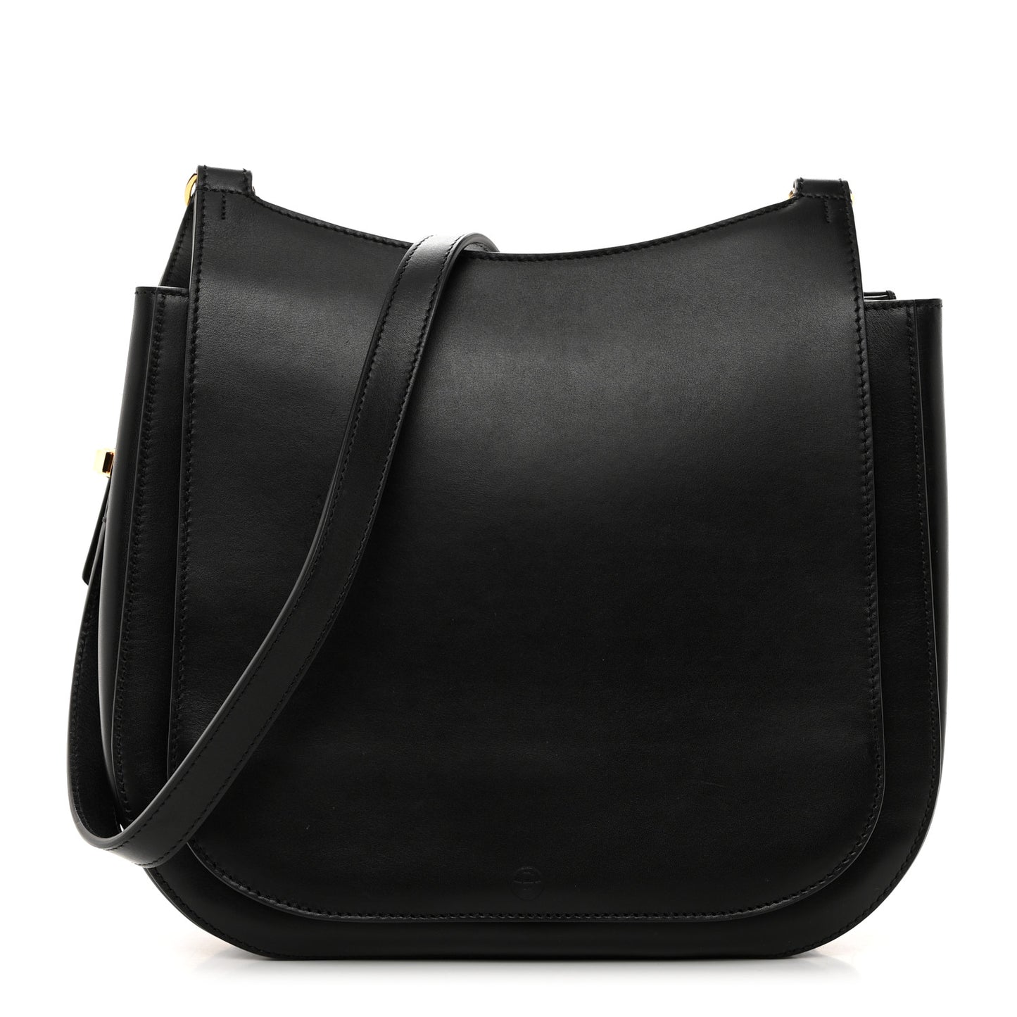 Smooth Calfskin Hunting Bag 11 Black