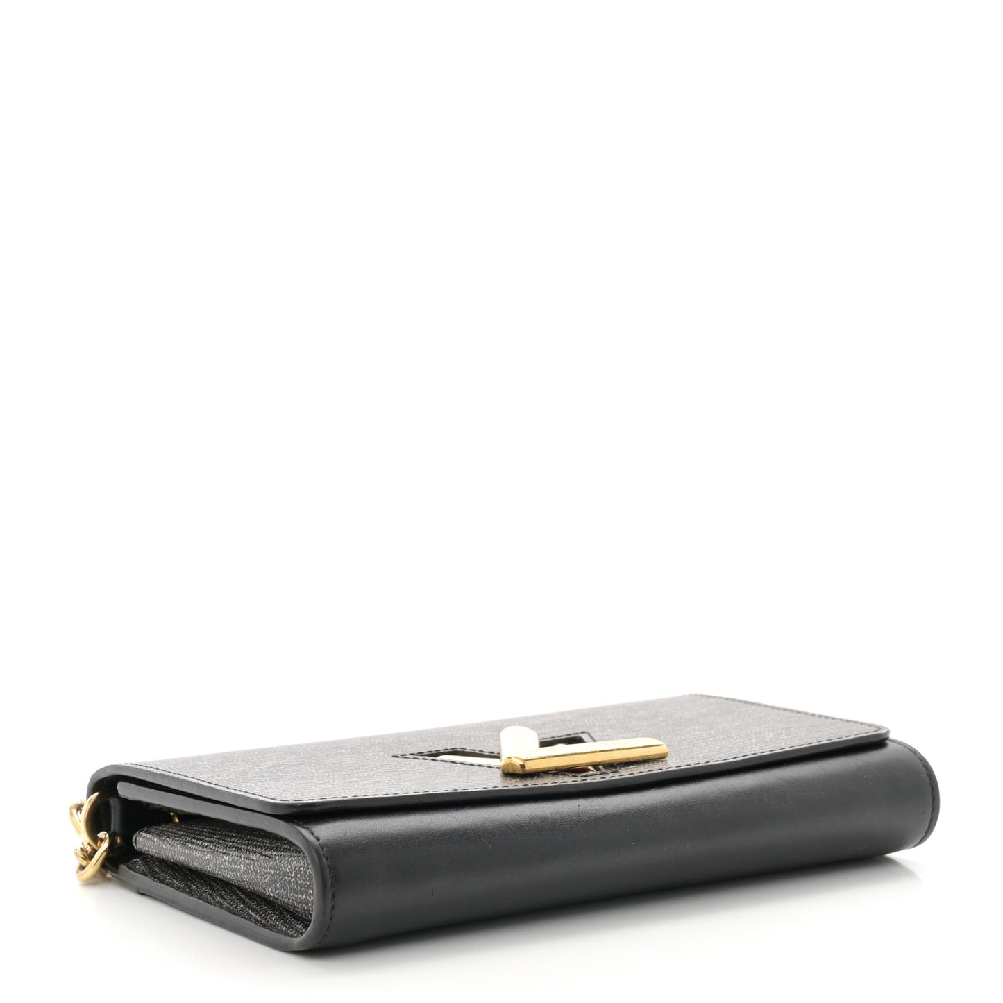Epi Twist Chain Wallet Denim Dark