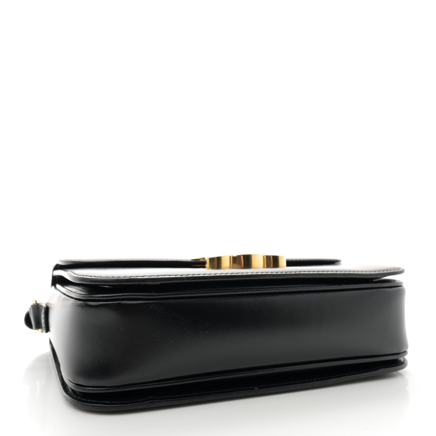 Shiny Calfskin Medium Triomphe Black