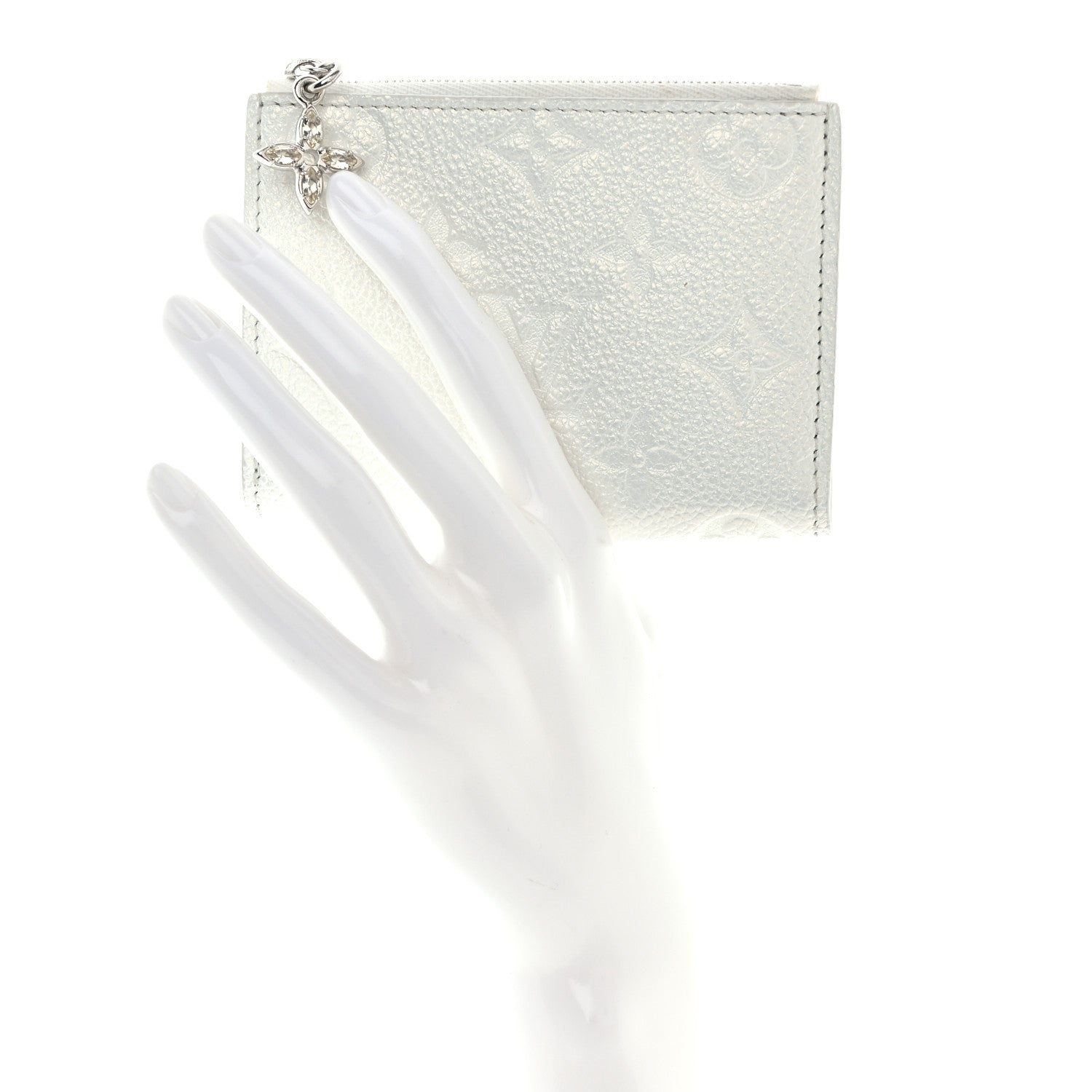 Louis Vuitton Empreinte Monogram Flower Lisa Wallet Snow 2 of 11