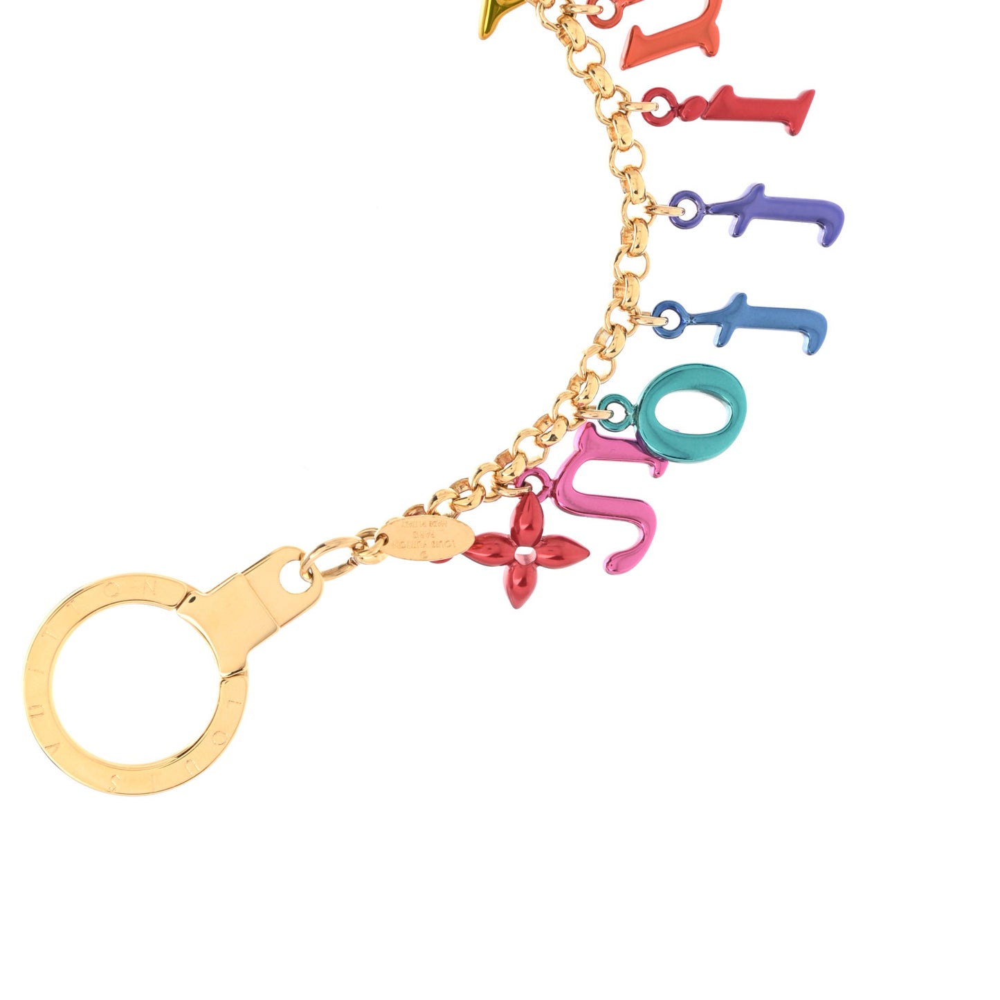New Wave Key Chain Bag Charm Multicolor