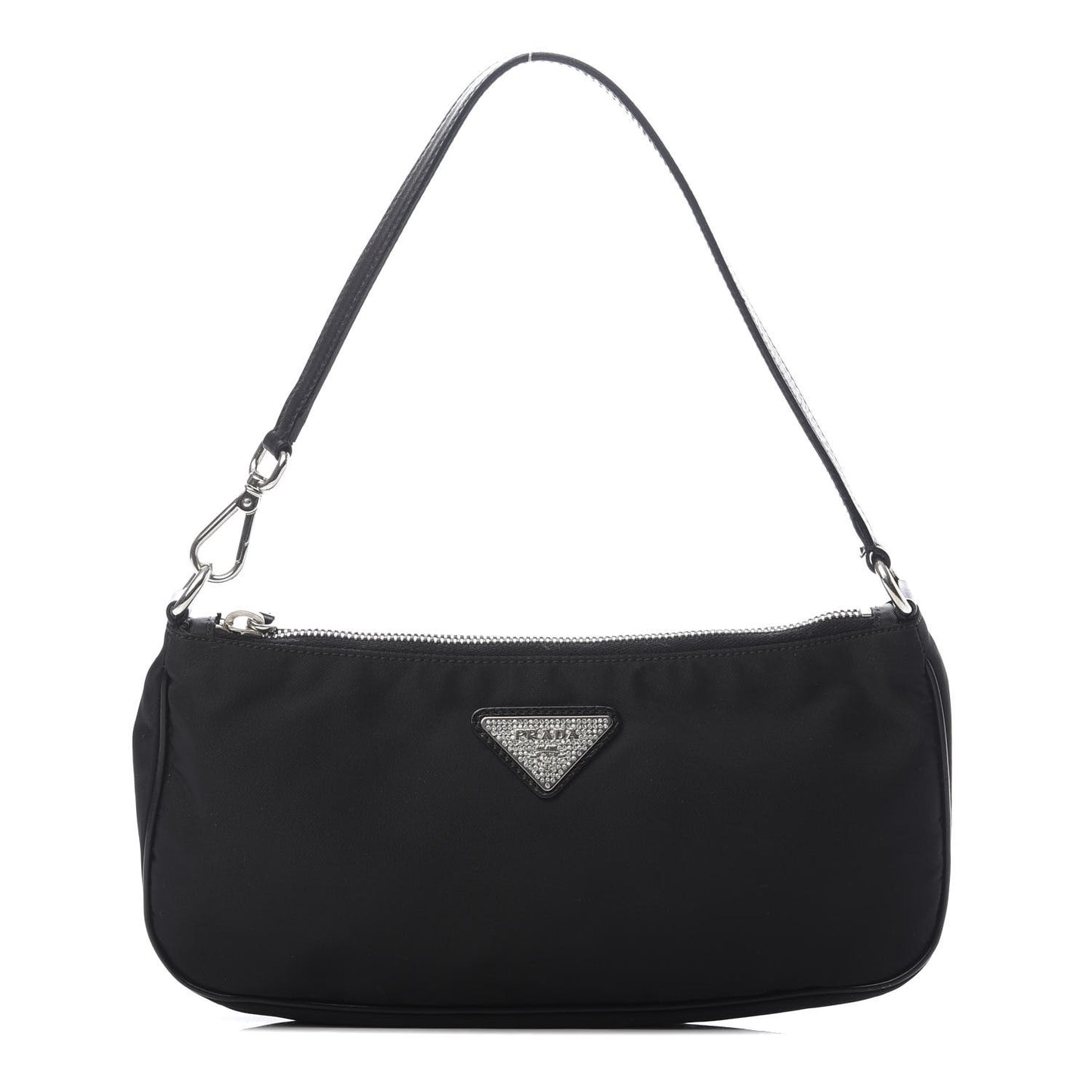 Tessuto Light Nylon Pochette Bag Black