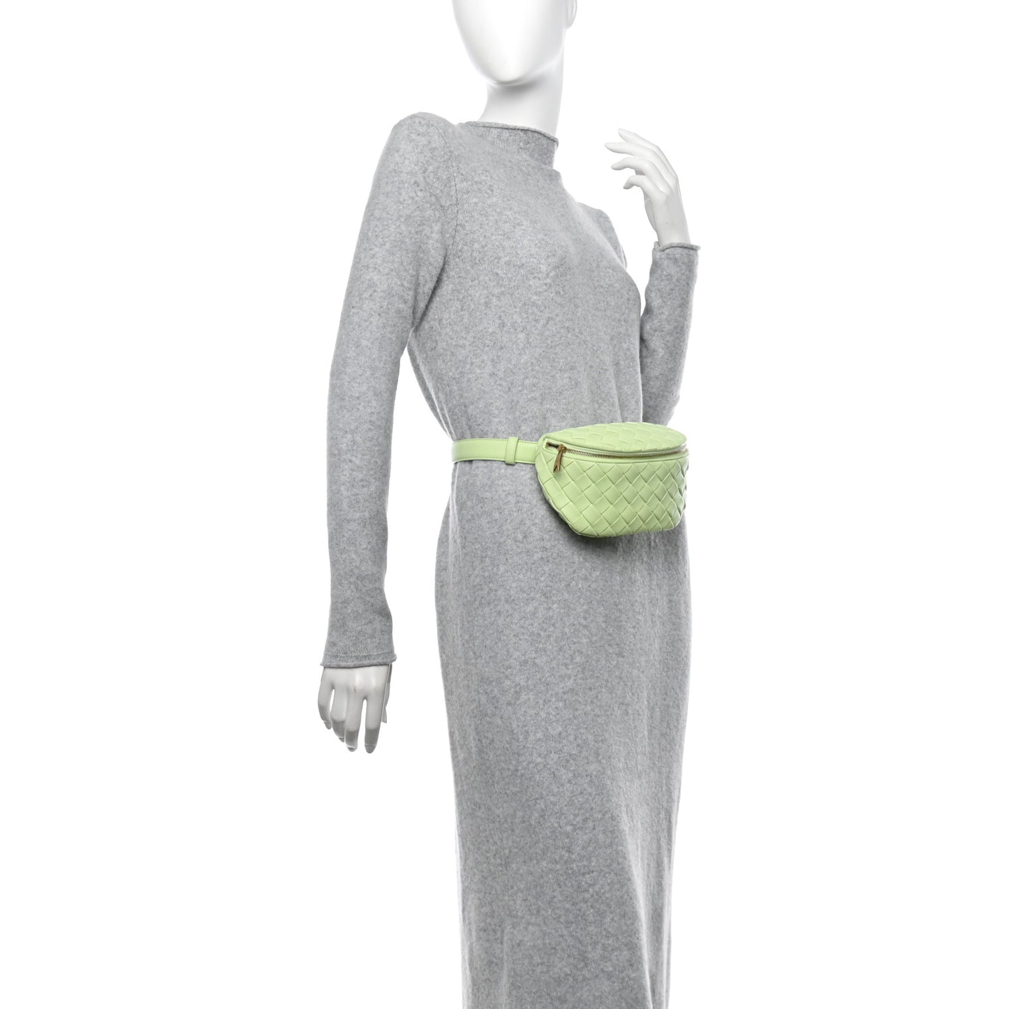 Nappa Intrecciato Belt Bag Fennel