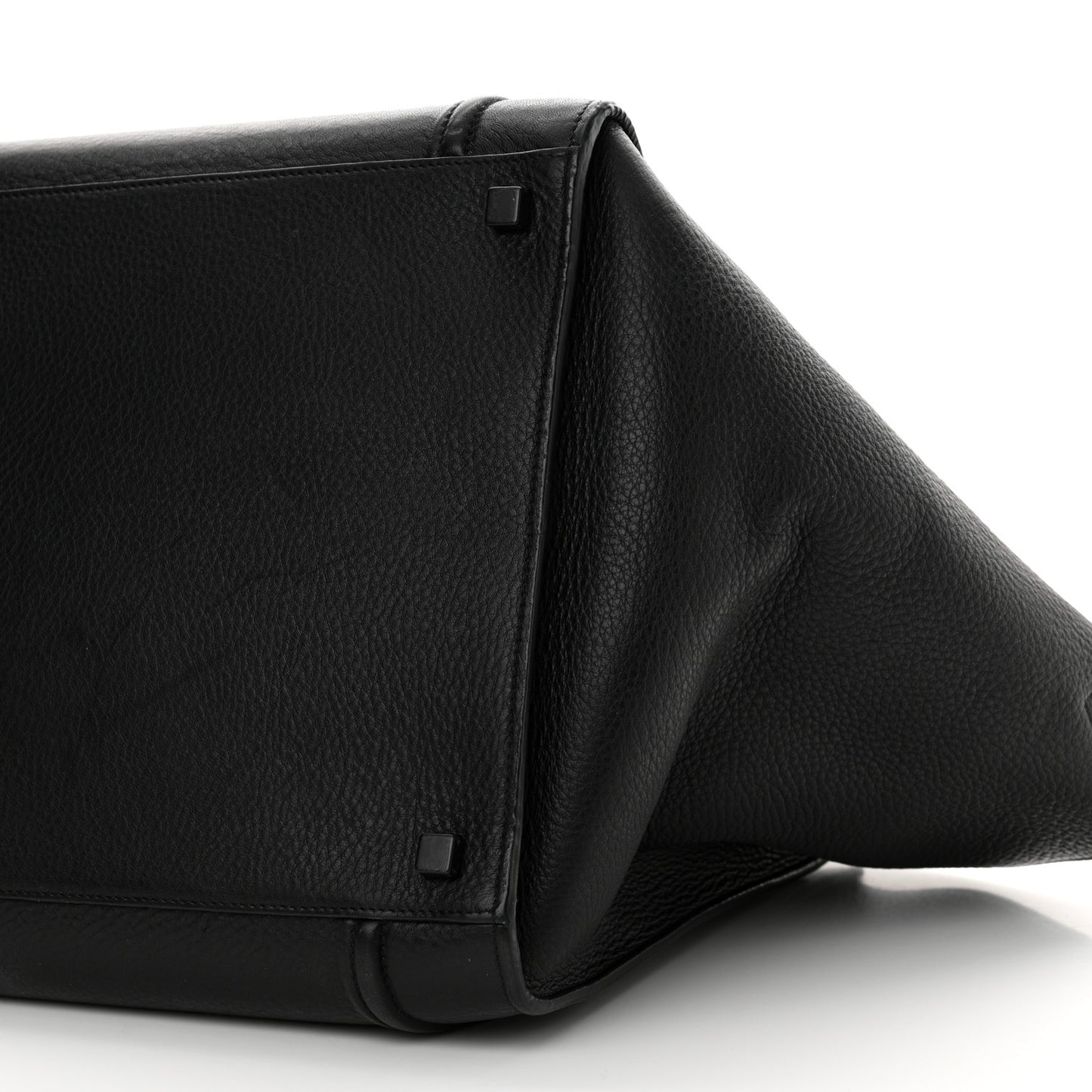 Grained Calfskin Medium Phantom Luggage Black