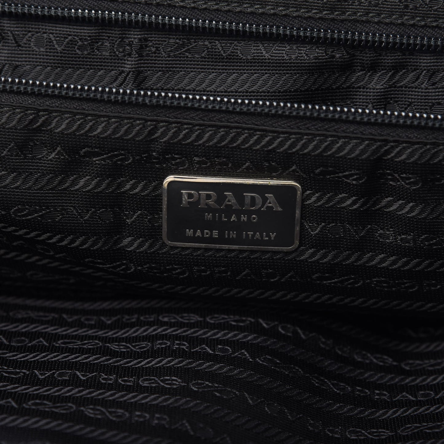 Soft Calfskin Tessuto Nylon Travel Bag Black