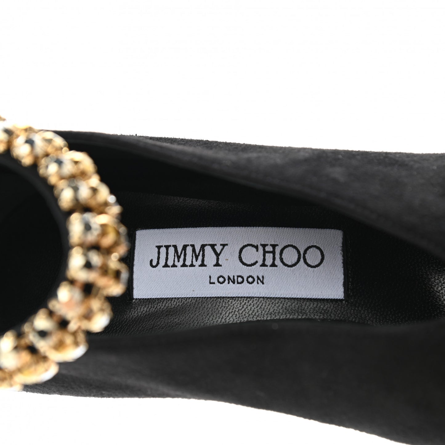 Suede Crystal Lux 100 Ankle Boots 36.5 Black Gold Mix
