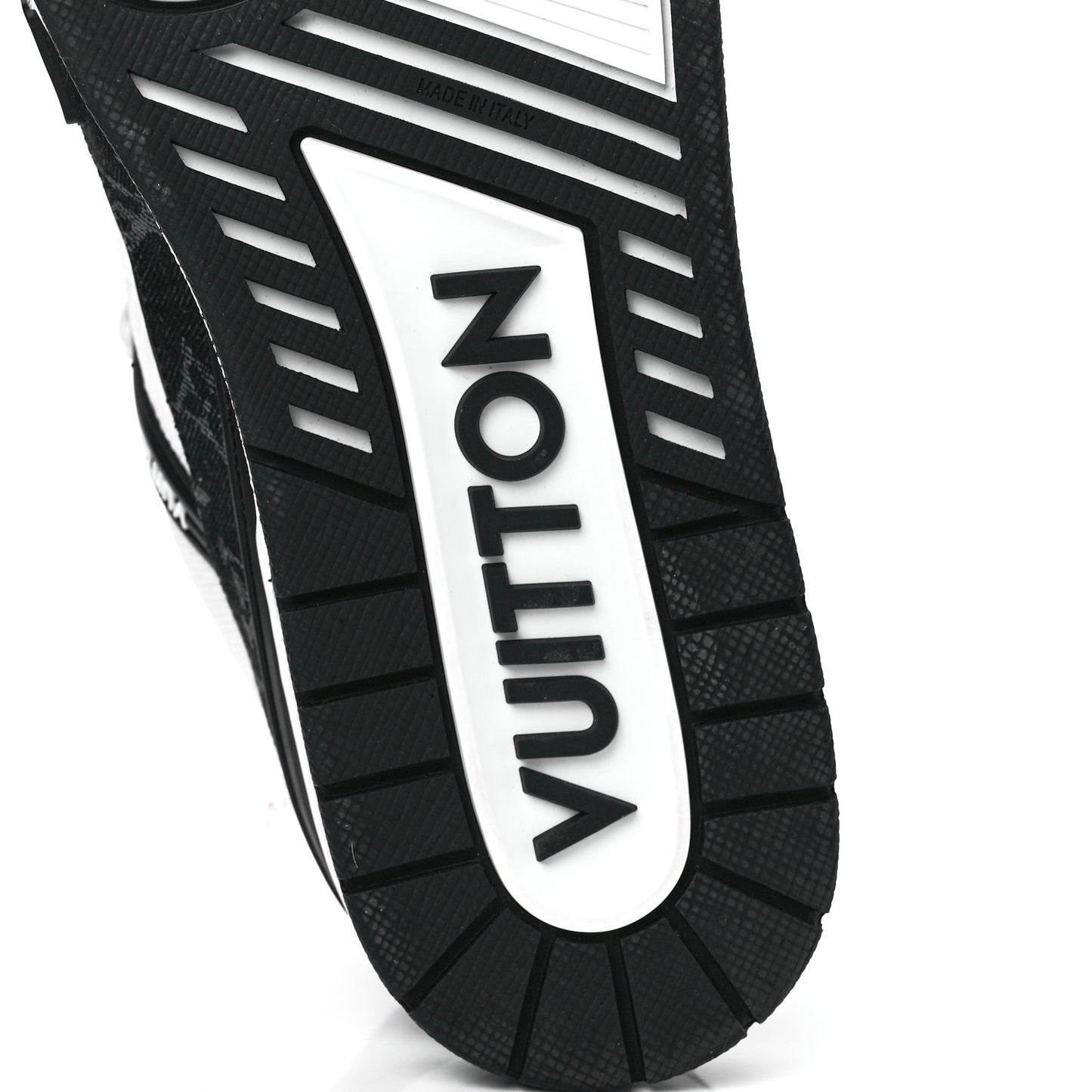 Calfskin Monogram Denim Mens LV Trainer Sneakers 9 Black