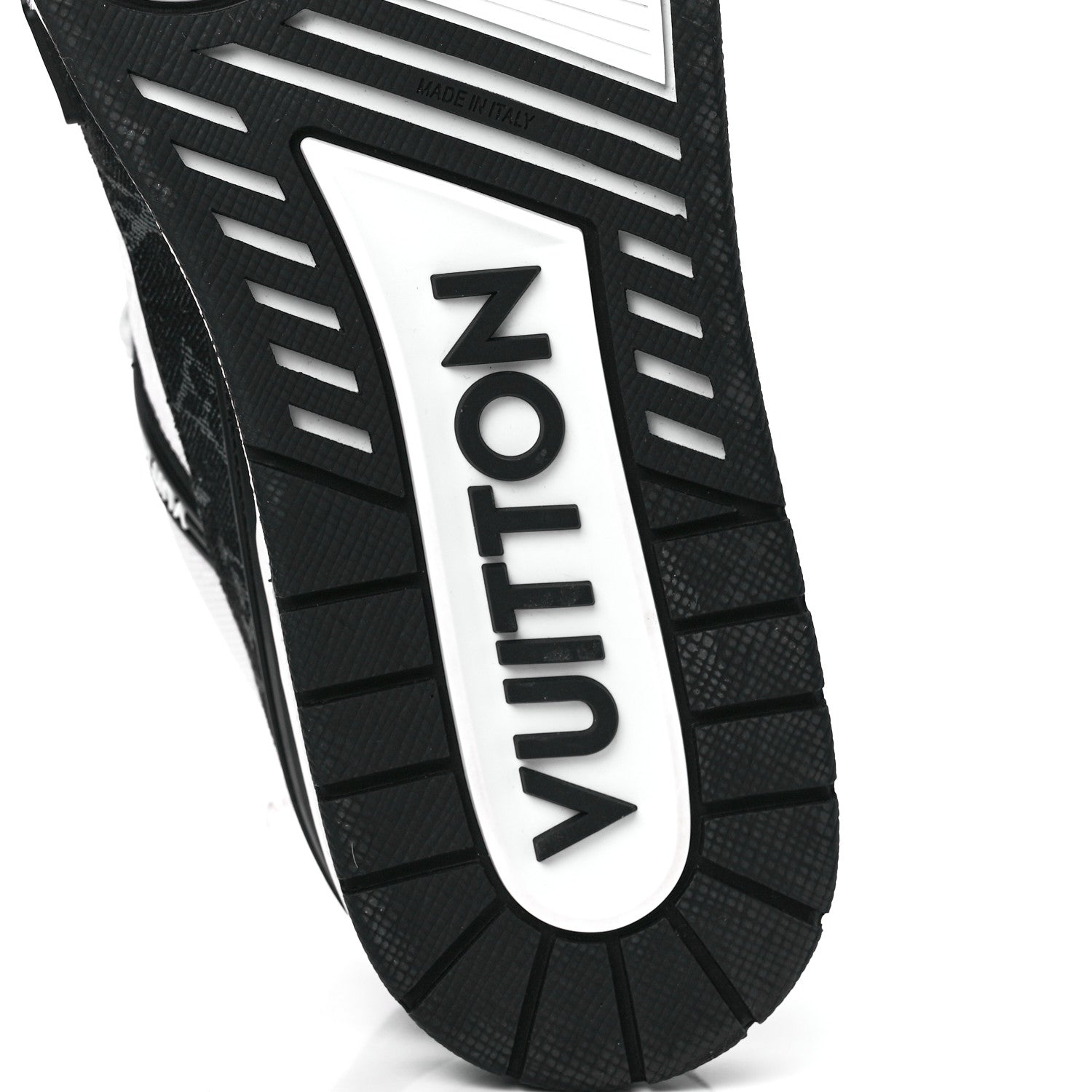 Louis Vuitton Calfskin Monogram Denim Mens LV Trainer Sneakers 9 Black 6 of 10