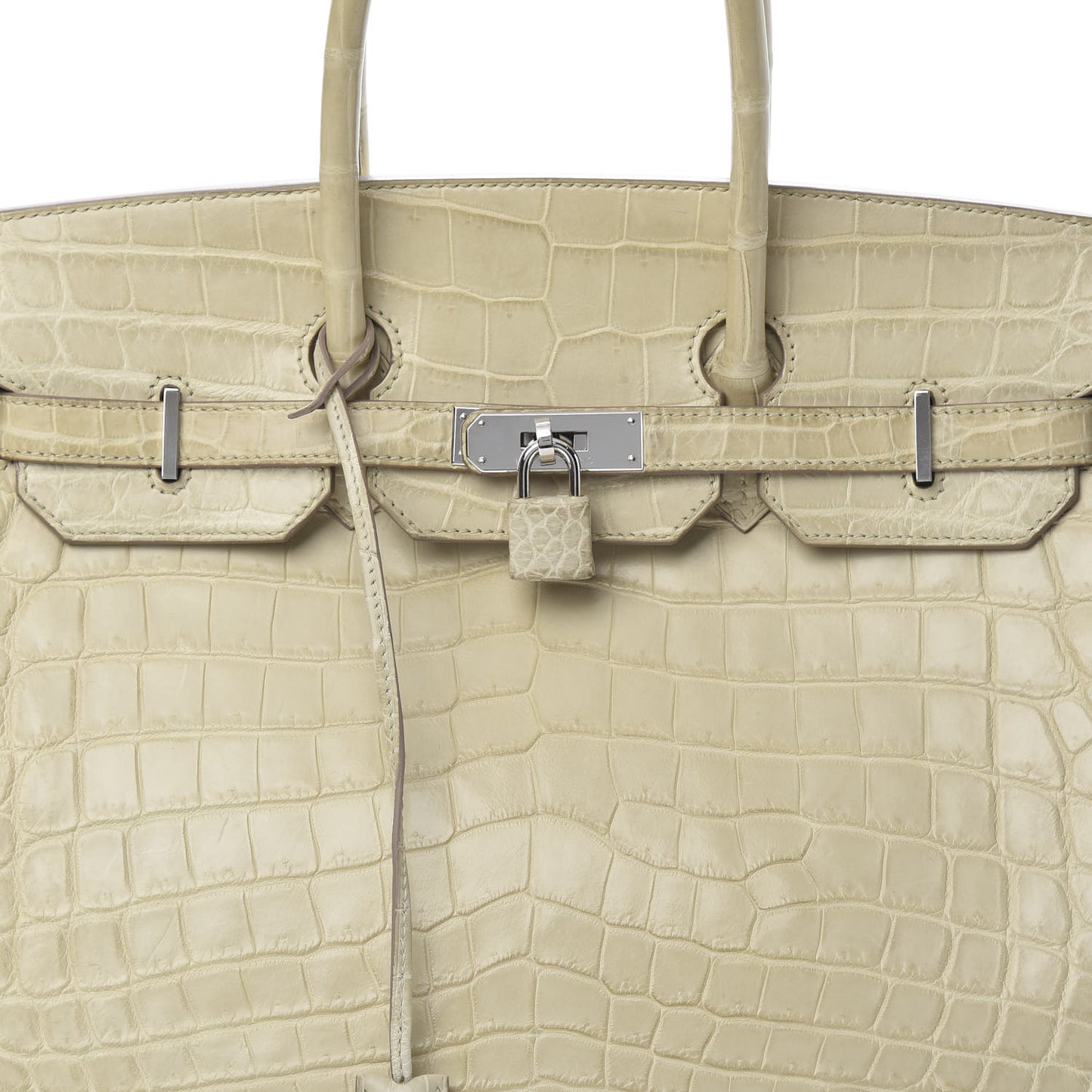 Matte Niloticus Crocodile Birkin 35 Beton