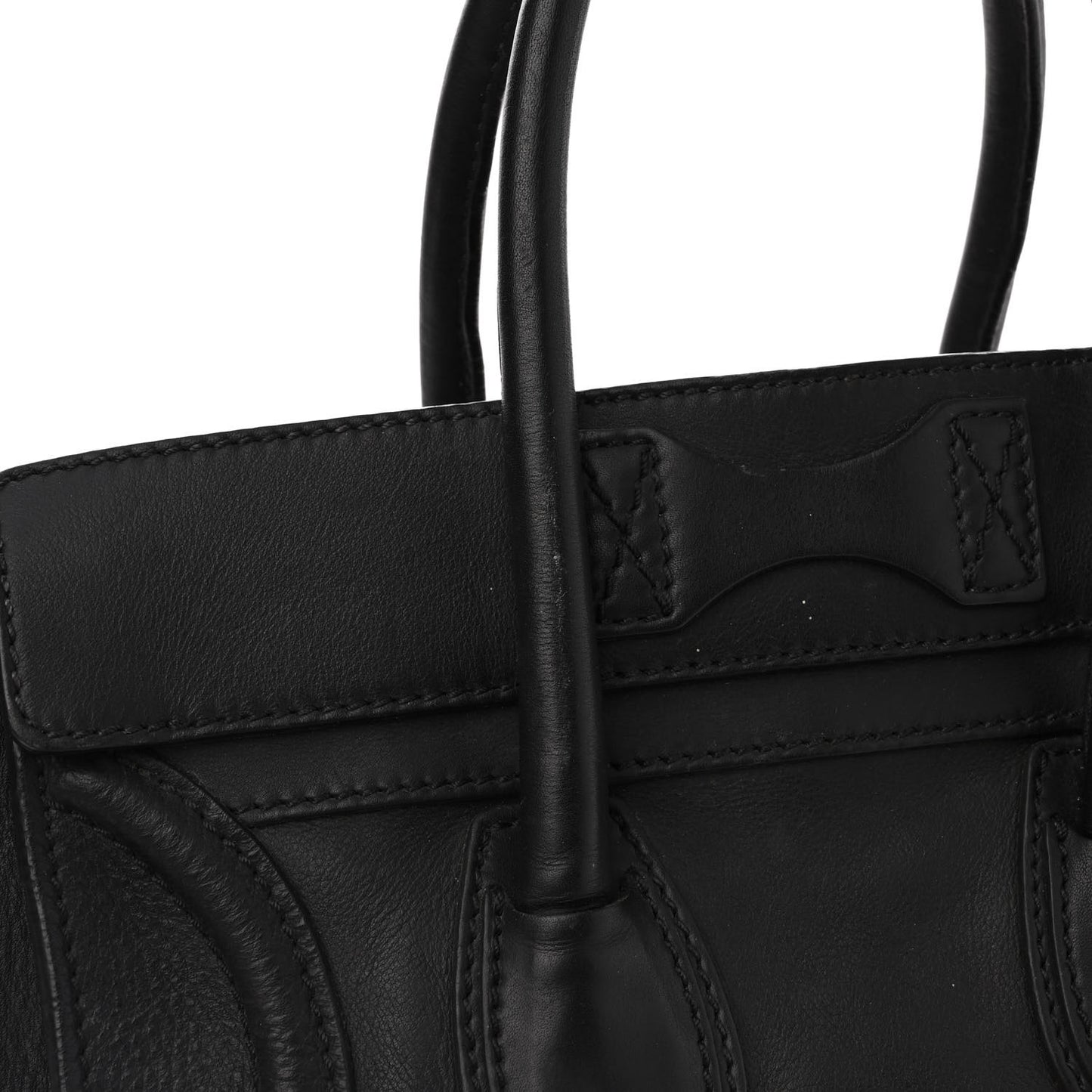 Smooth Calfskin Micro Luggage Black