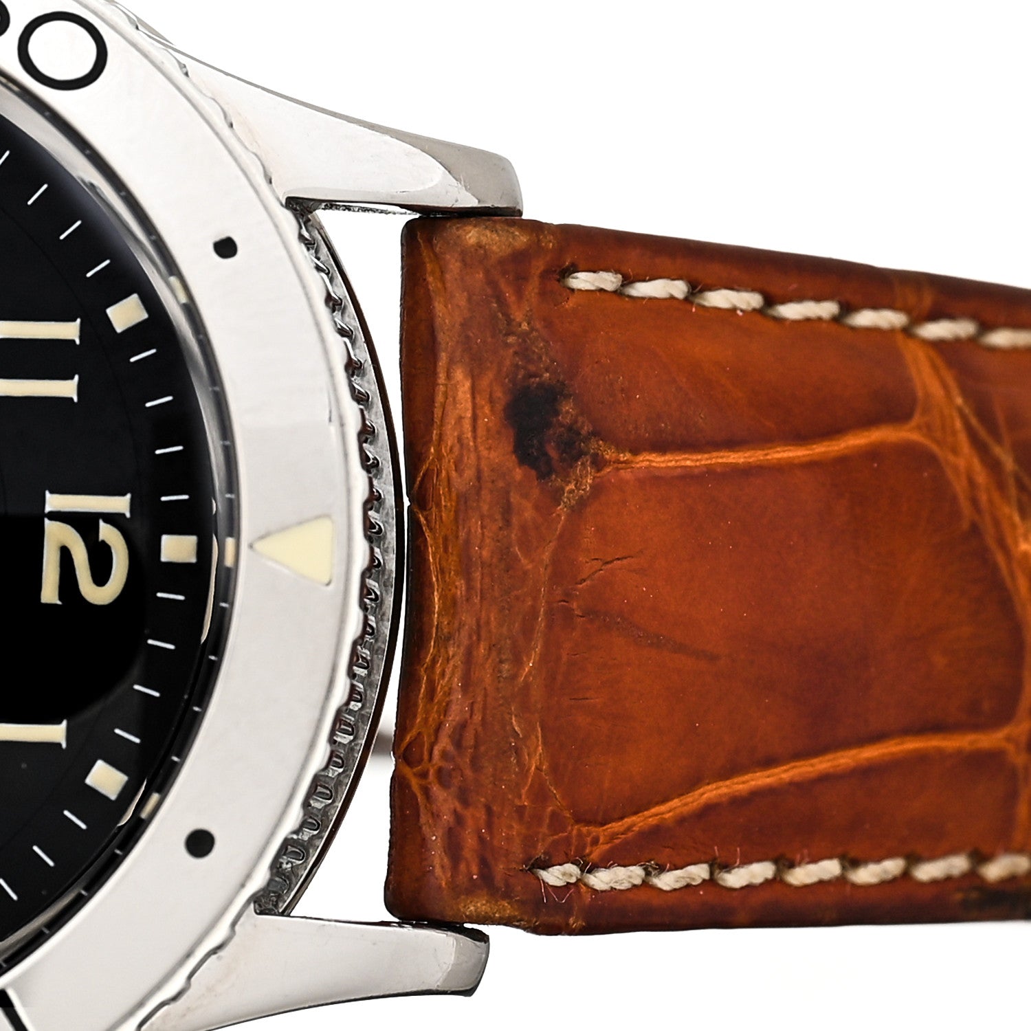 Breguet Stainless Steel Alligator 39mm Type XX Aeronavale Chronograph Automatic Watch Black 3800 5 of 5