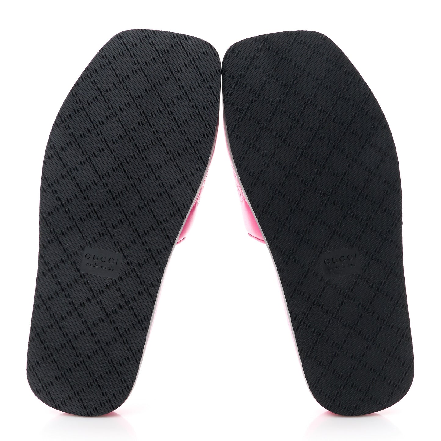 Nappa GG Matelasse Flat Slide Sandals 35 Bon Bon