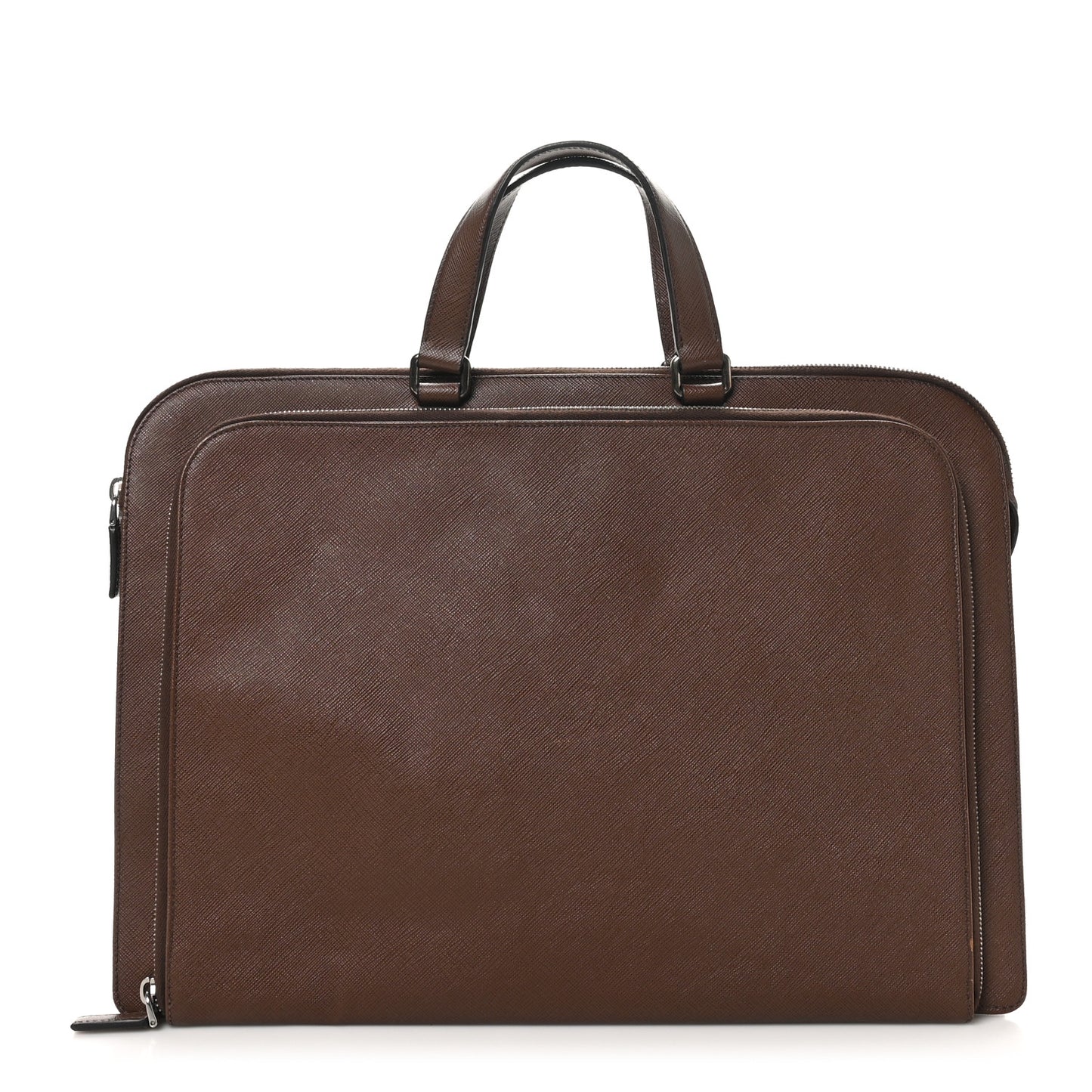Saffiano Cuir Travel Briefcase Cacao