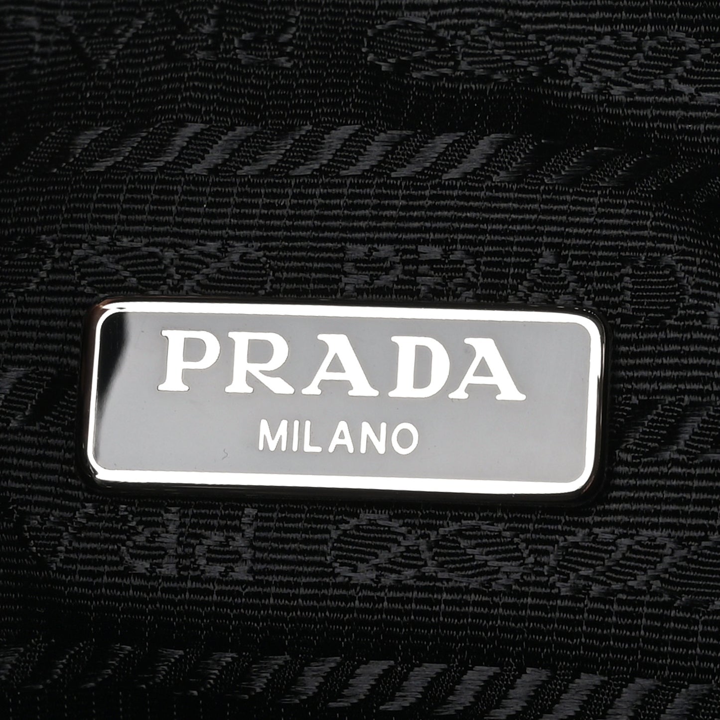 Tessuto Nylon Saffiano Mini Re-Edition 2005 Bag Black