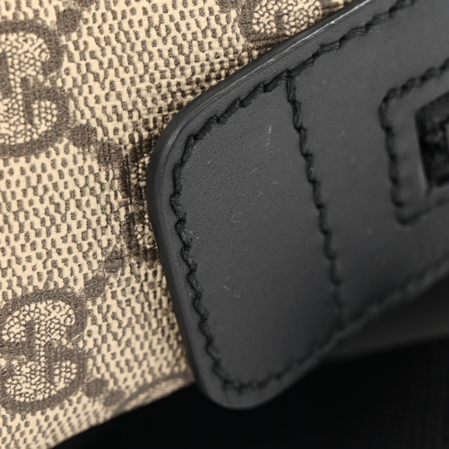 GG Supreme Monogram Small Eden Day Backpack Black